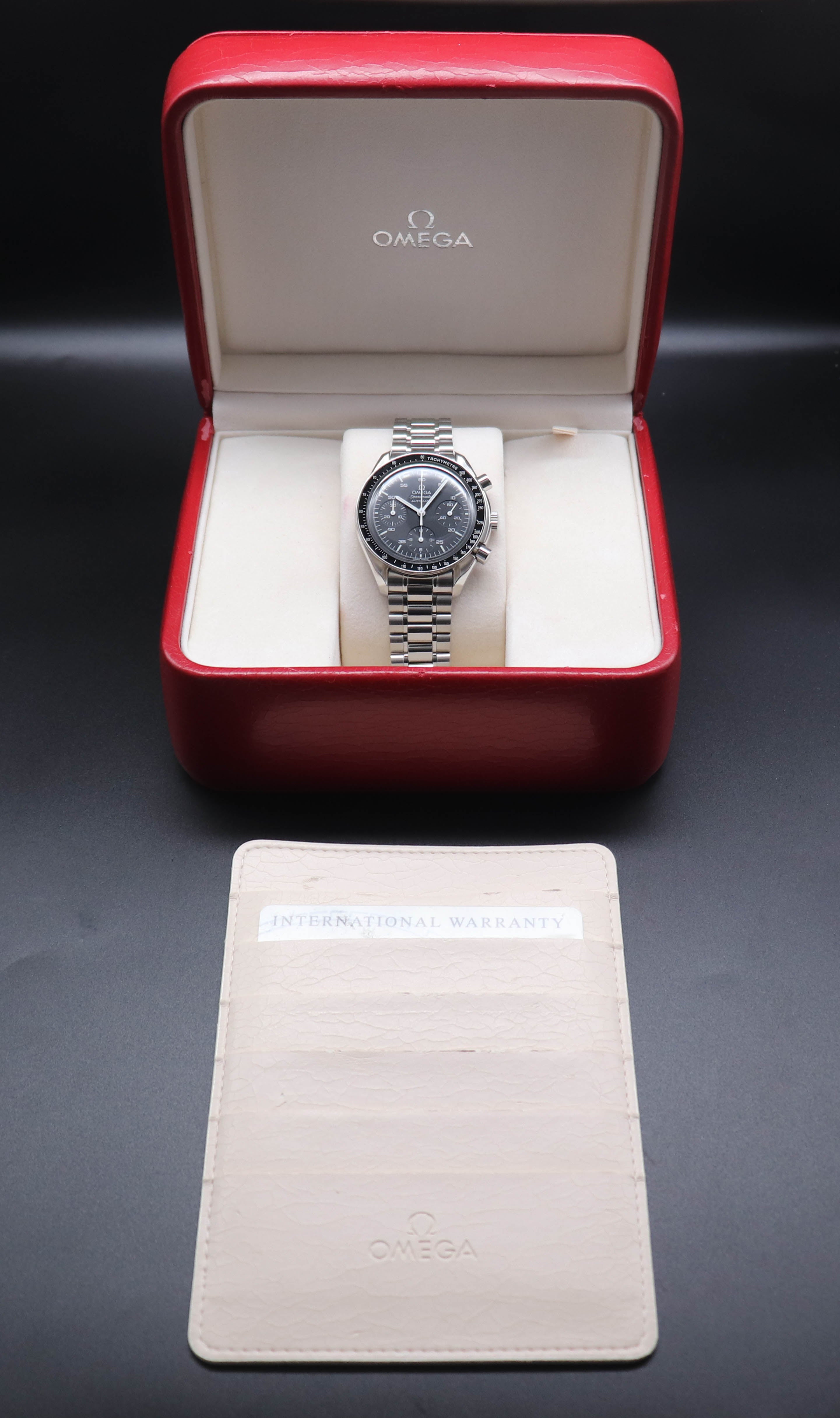 Omega Speedmaster Reduced 3510.50 Complete Set 2002 Box + Papers
