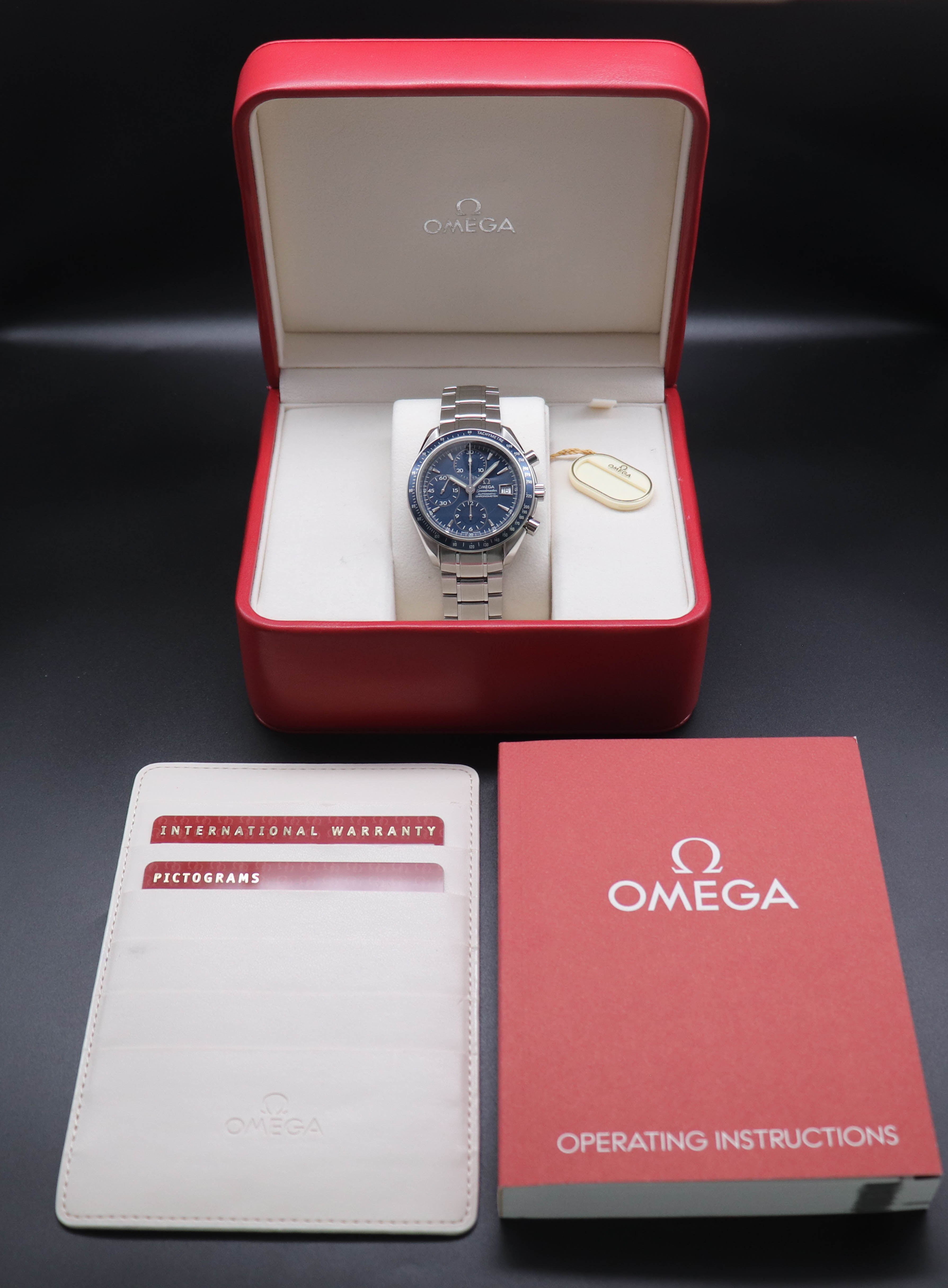 Omega Speedmaster Date 3212.80 FULLSET 2010, scatola e PAPERS