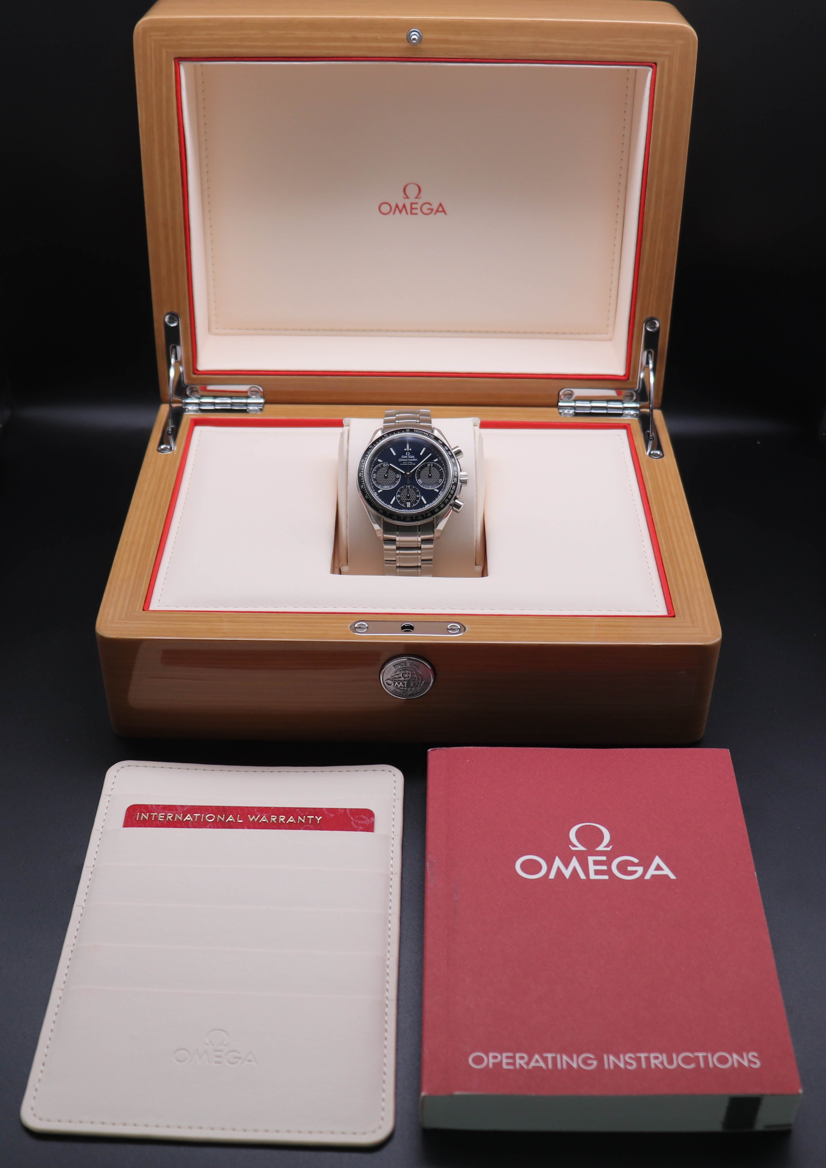 Omega Speedmaster Racing 326.30.40.50.03.001 Complete Set 2017 Box + Papers