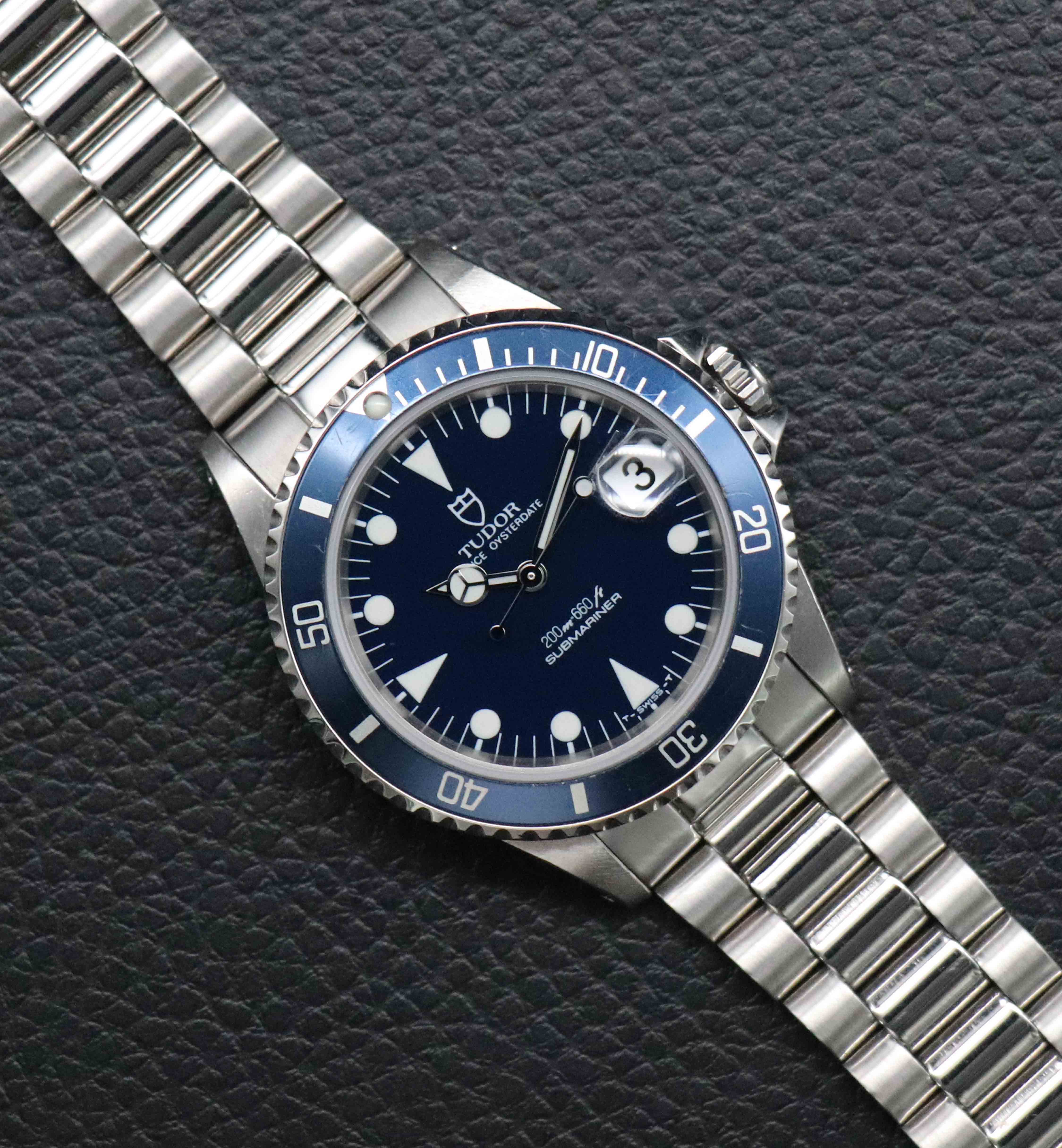 Tudor Submariner 75090 Blue Dial 1990