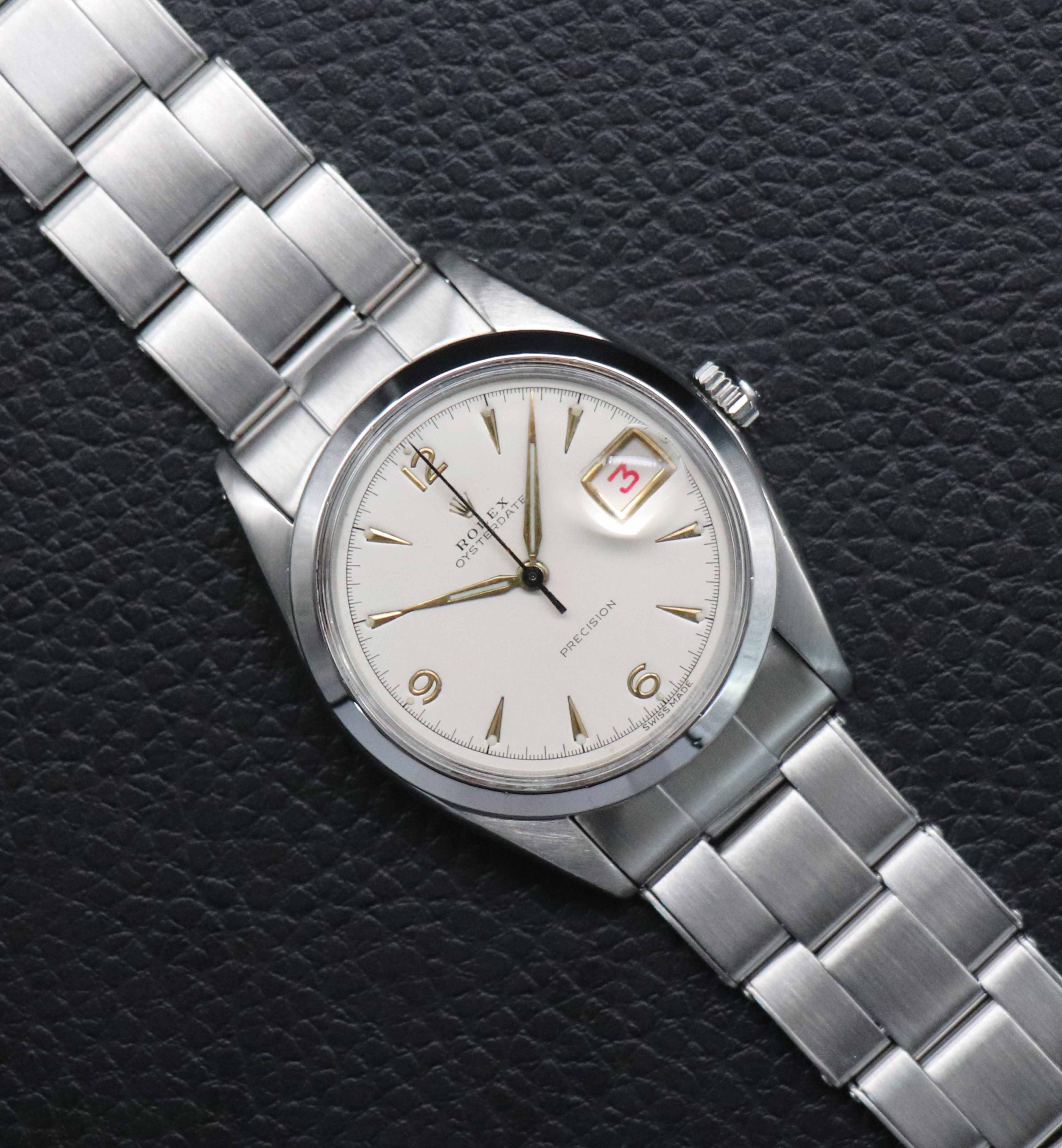 Rolex Oysterdate Precision 6694 Silver Dial 1970