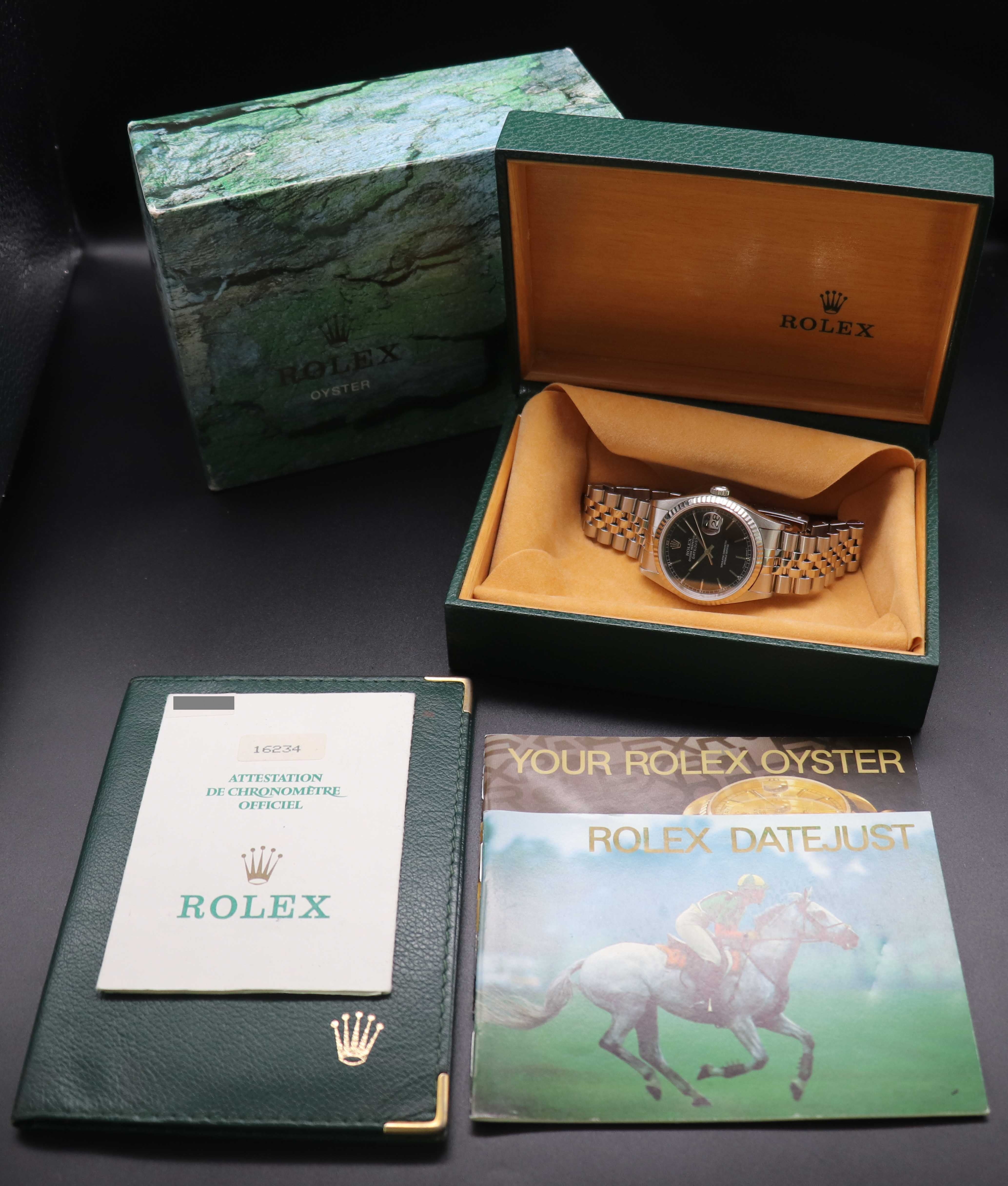 Rolex Datejust 16234 Complete Set, 1996, Box + Papers