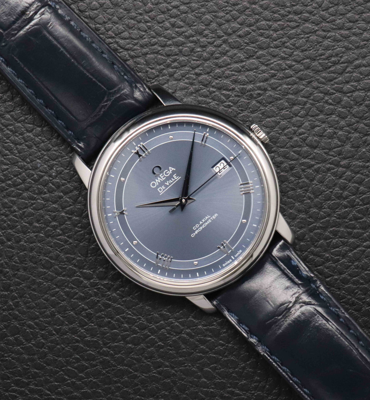 Omega De Ville Prestige 424.13.40.20.03.002 Blue Dial 2018