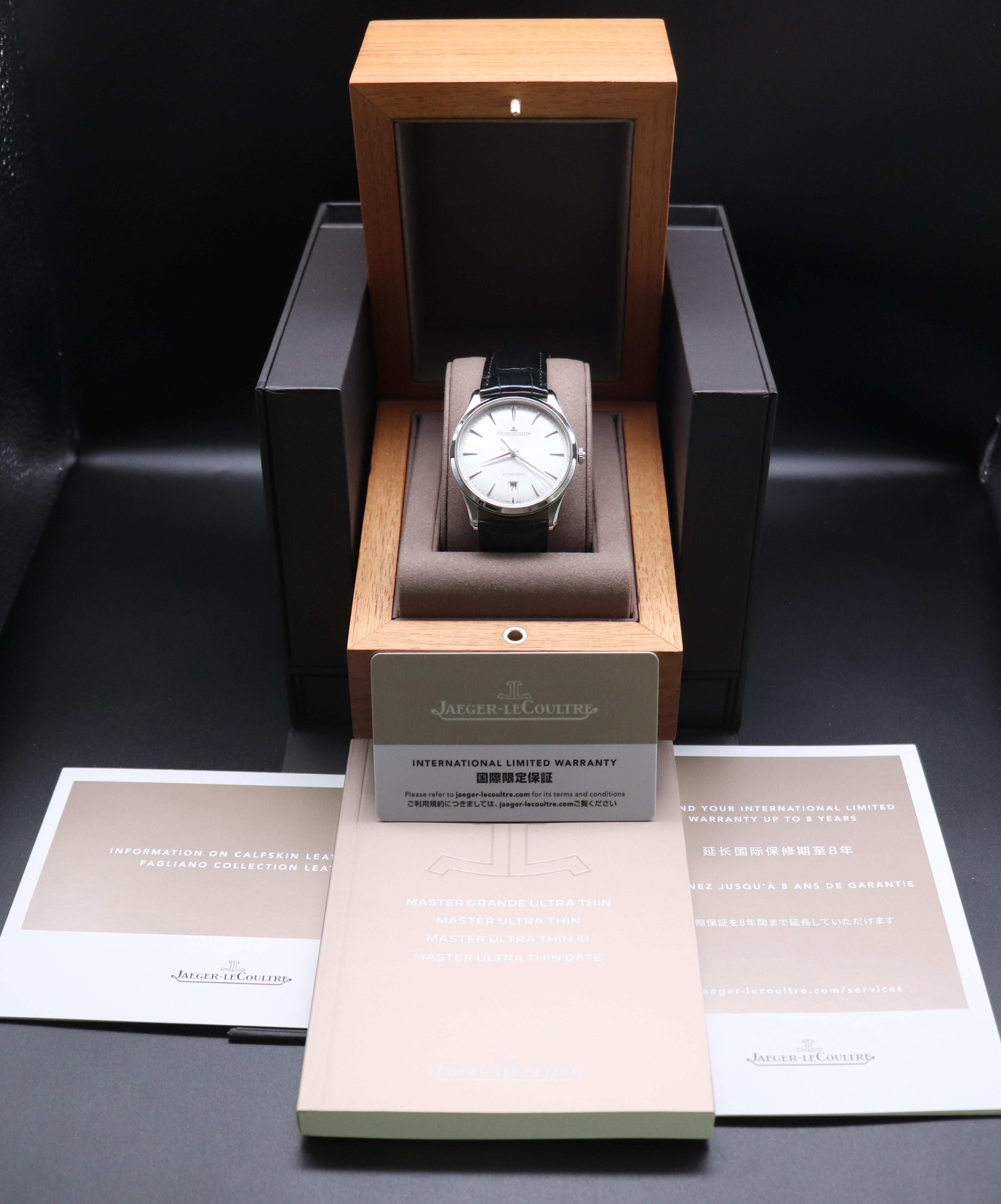 Jaeger-LeCoultre Master Ultra Thin Date Q1238420/109.8.37.S Fullset 2023 Box+Papers