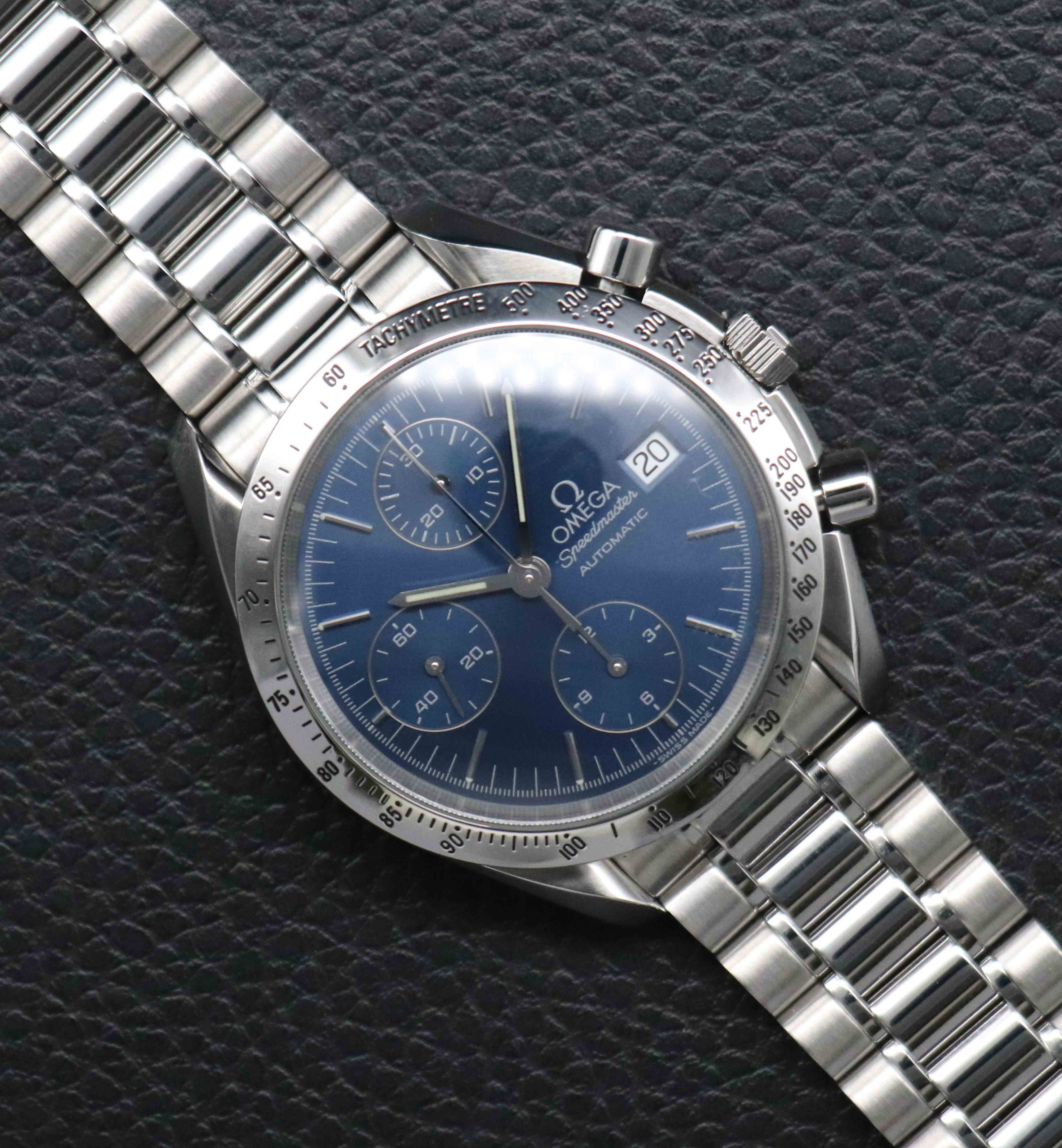 Omega Speedmaster Date 3511.80 Blue Dial 1998