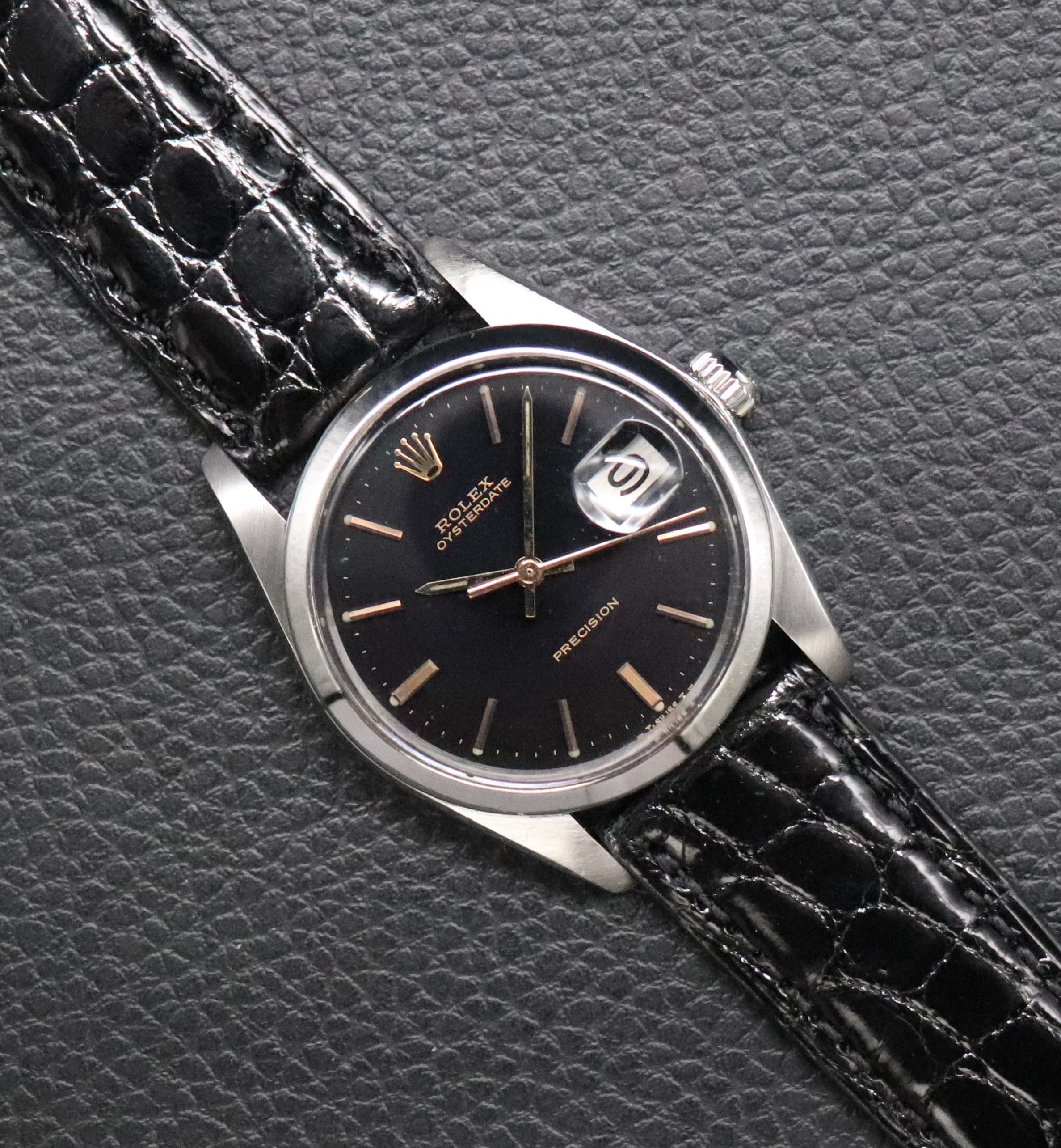 Rolex Oysterdate Precision 6694 Black Dial 1978