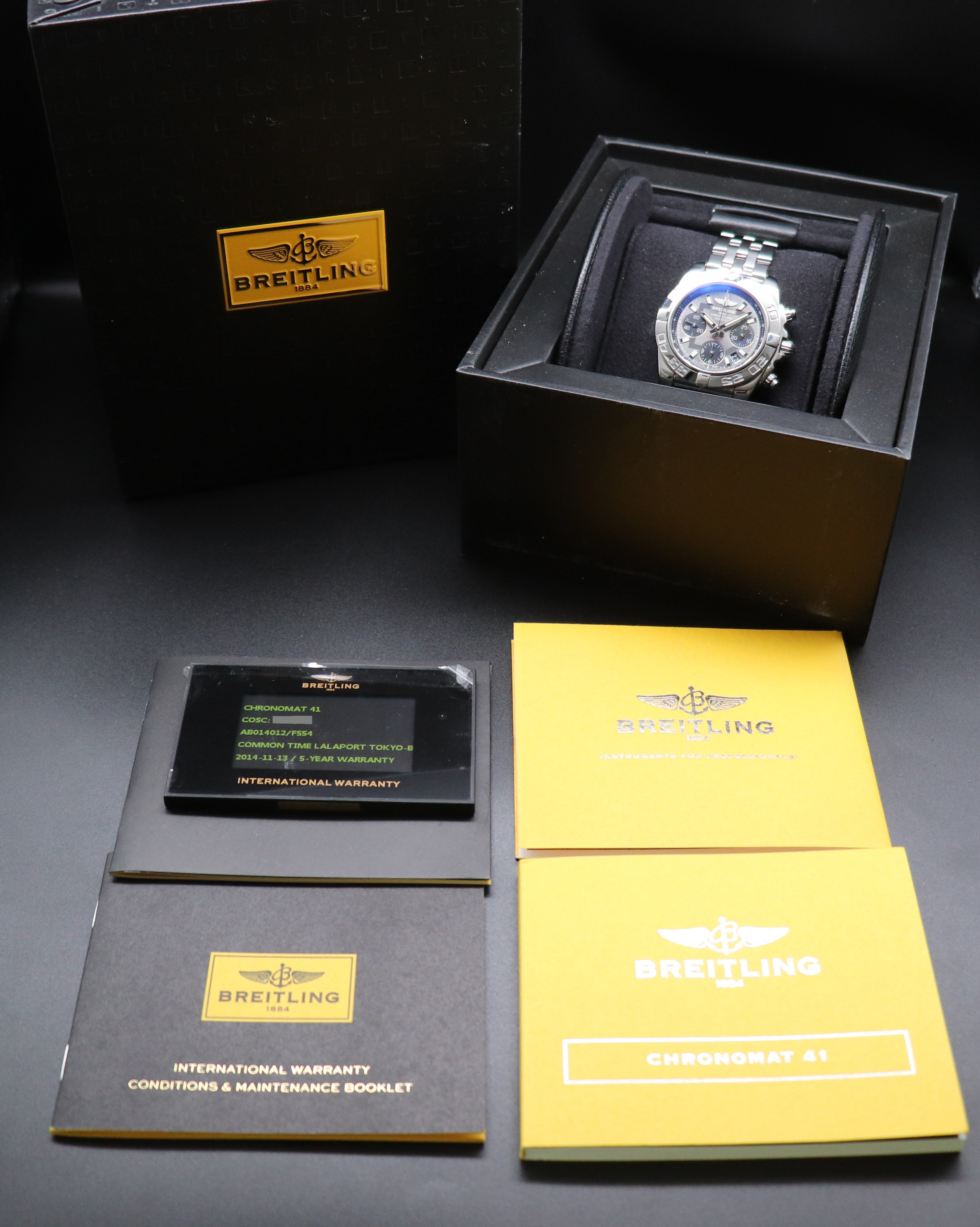 Breitling Chronomat B01 AB0140/A014F54PA Fullset 2014 Box+Papers