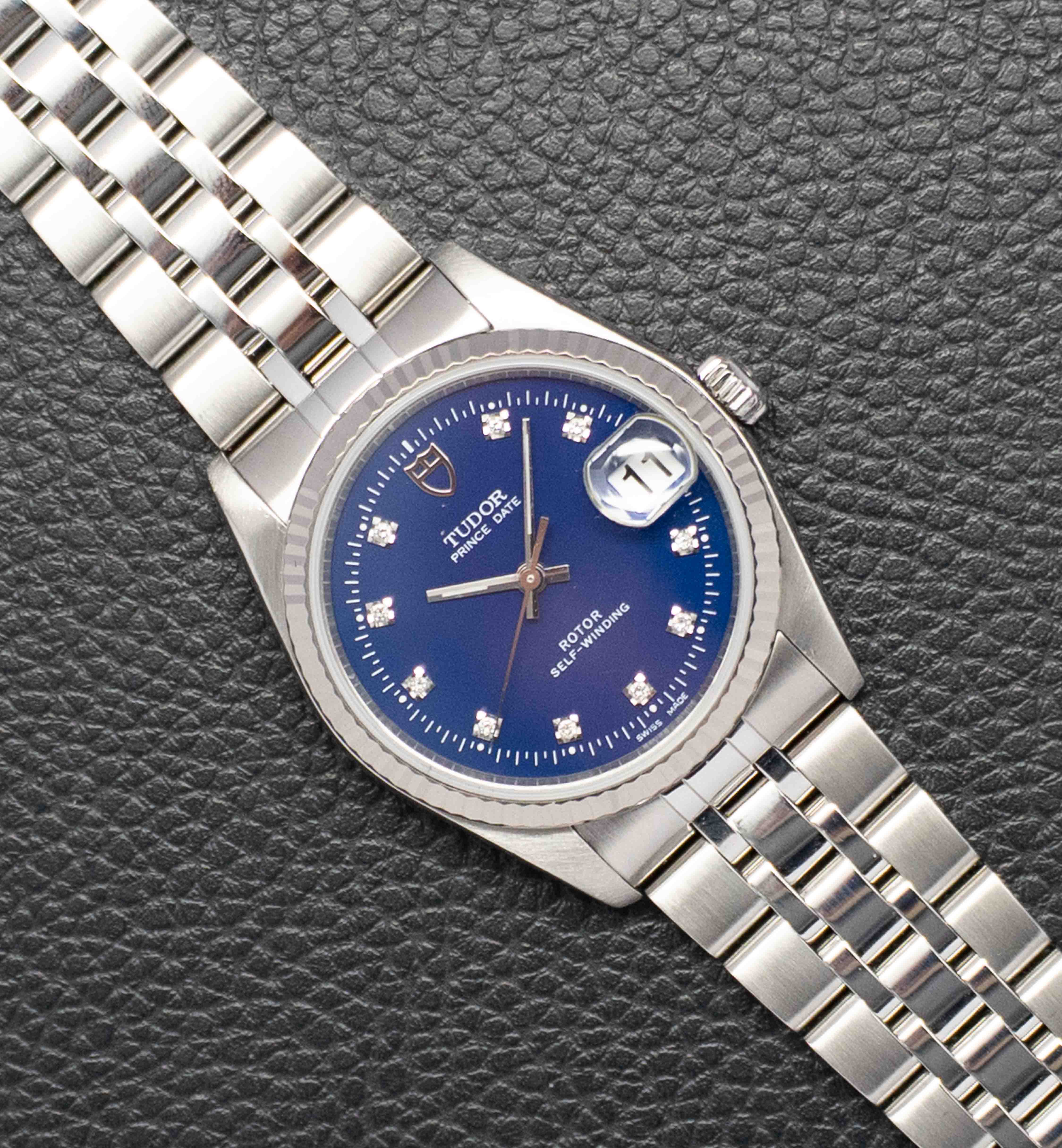 Tudor Prince Date 74034 Blue Dial 2007