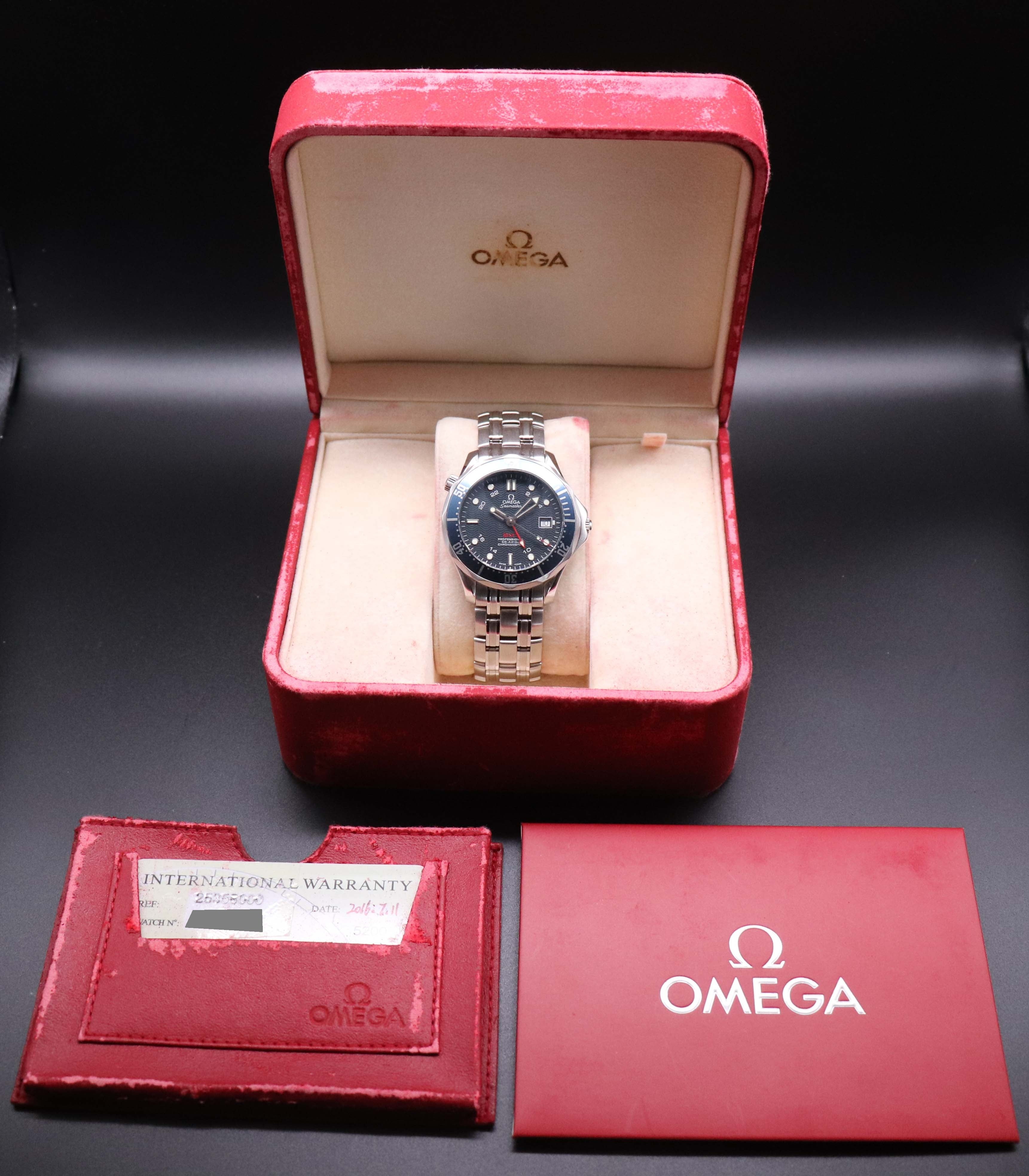 Omega Seamaster Diver 2535.80 GMT Fullset 2016 Box+Papers