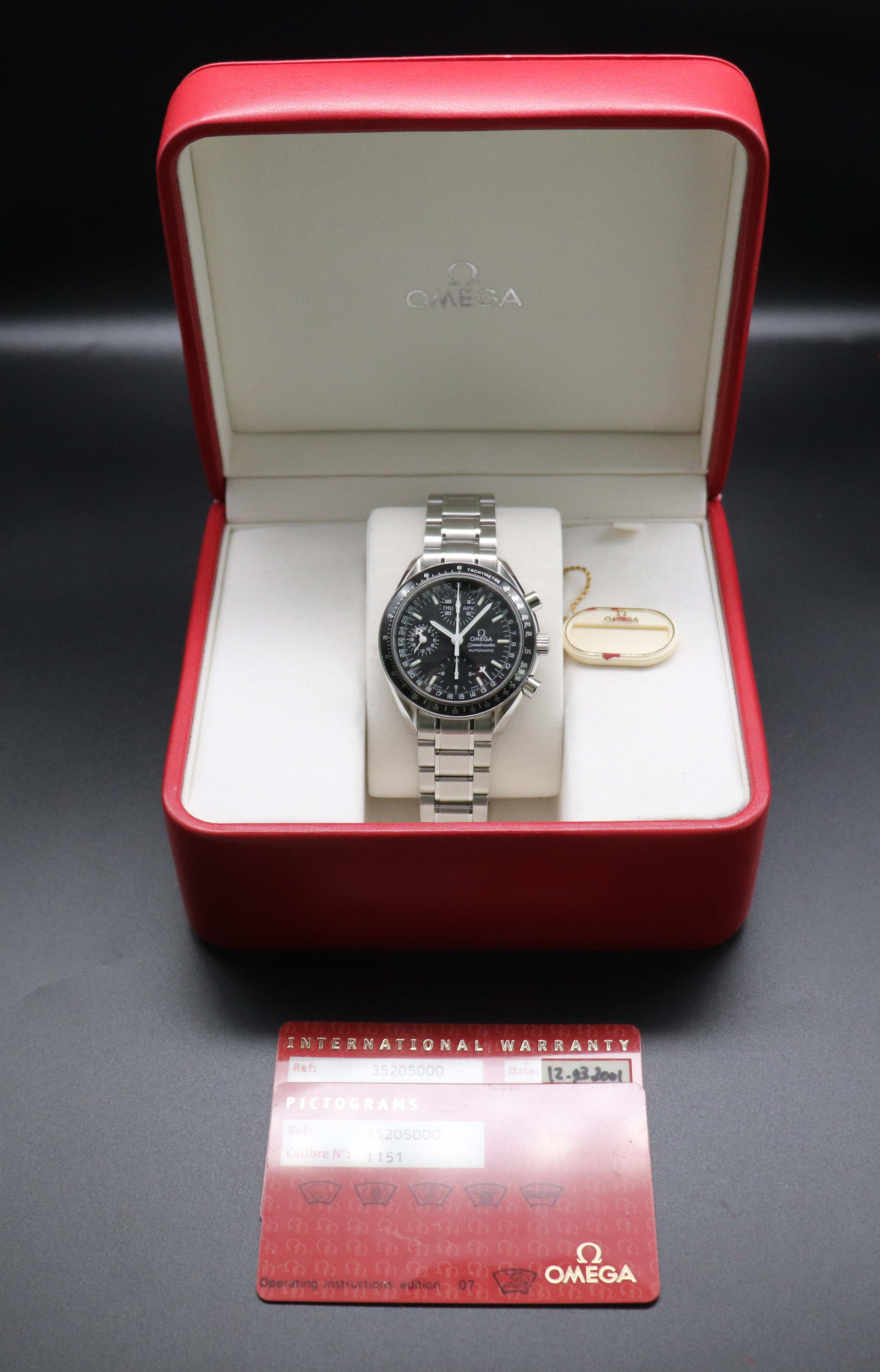 Omega Speedmaster Day Date 3520,50 Fullset 2001 Scatola+Carte