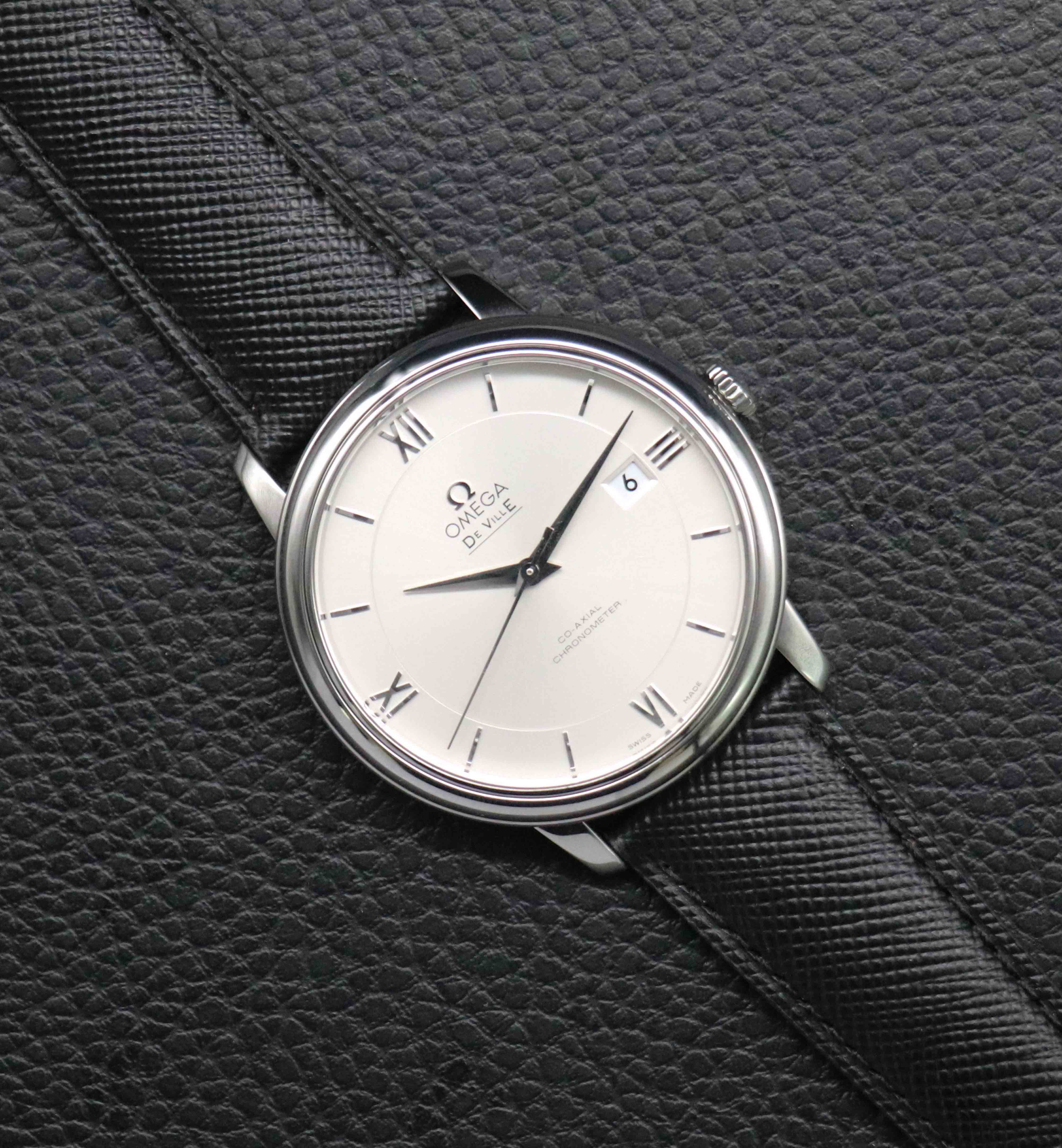 Omega De Ville Prestige 424.13.40.20.02.001 Silver Dial 2014