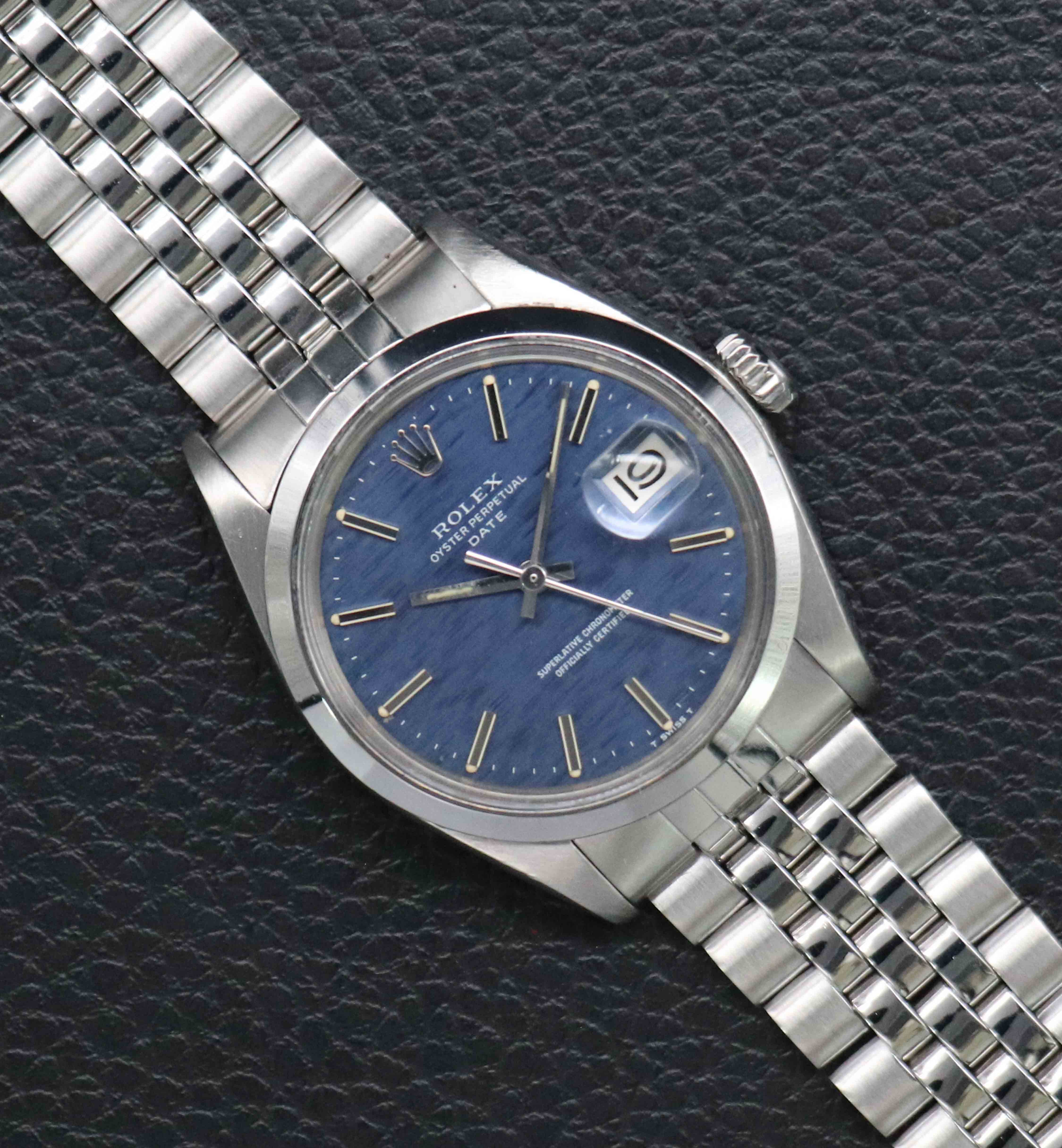 Rolex Date 1500 Blue Dial 1971
