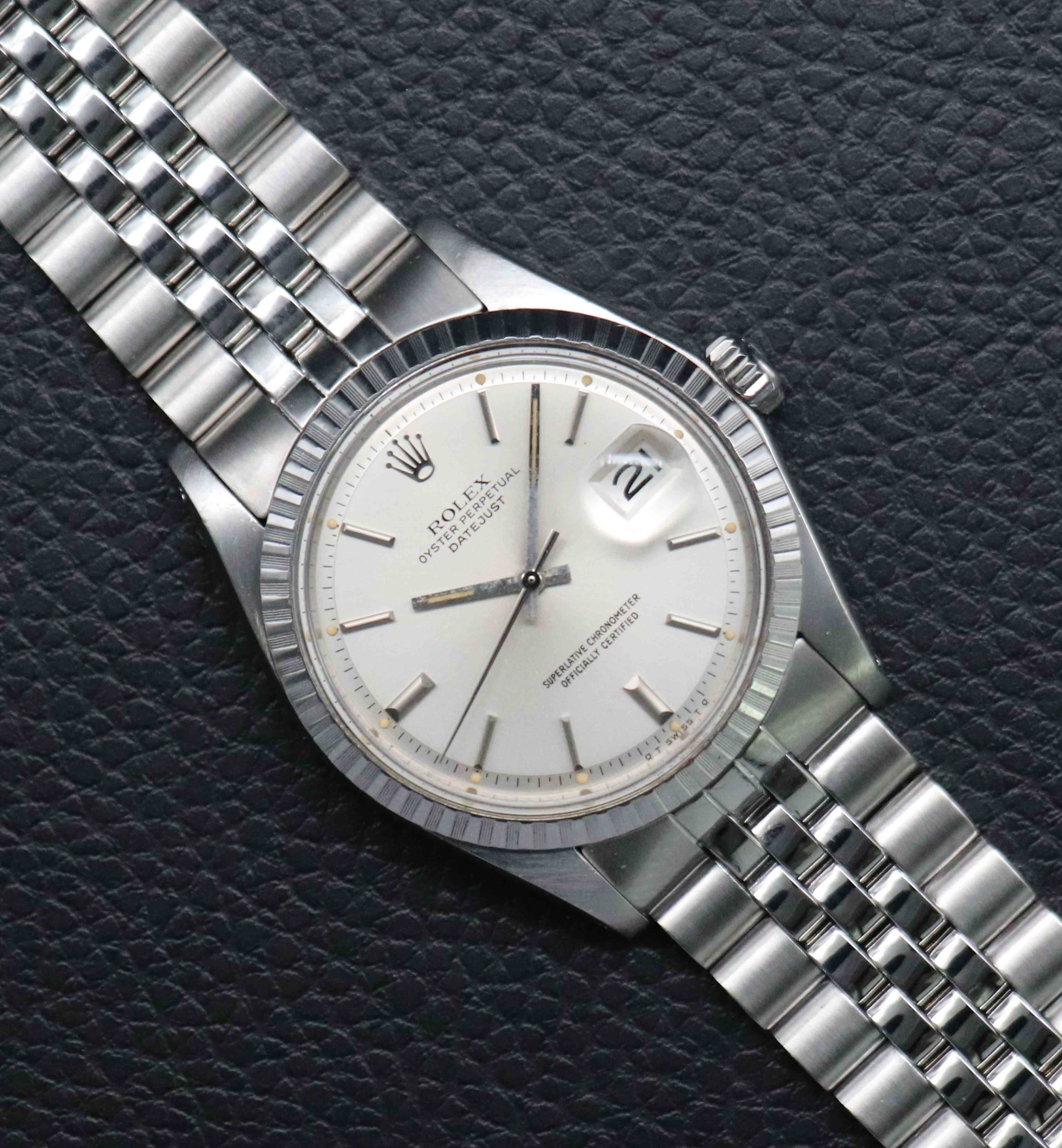 Rolex Datejust 1603 Esfera Plata 1973