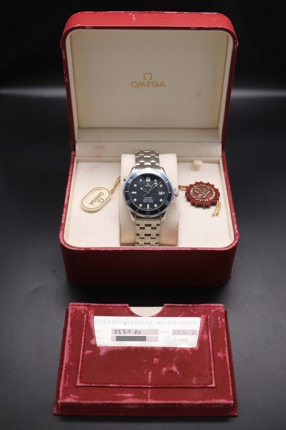 Omega Seamaster Diver 300 2531.80 Fullset 1999 Box+Papers