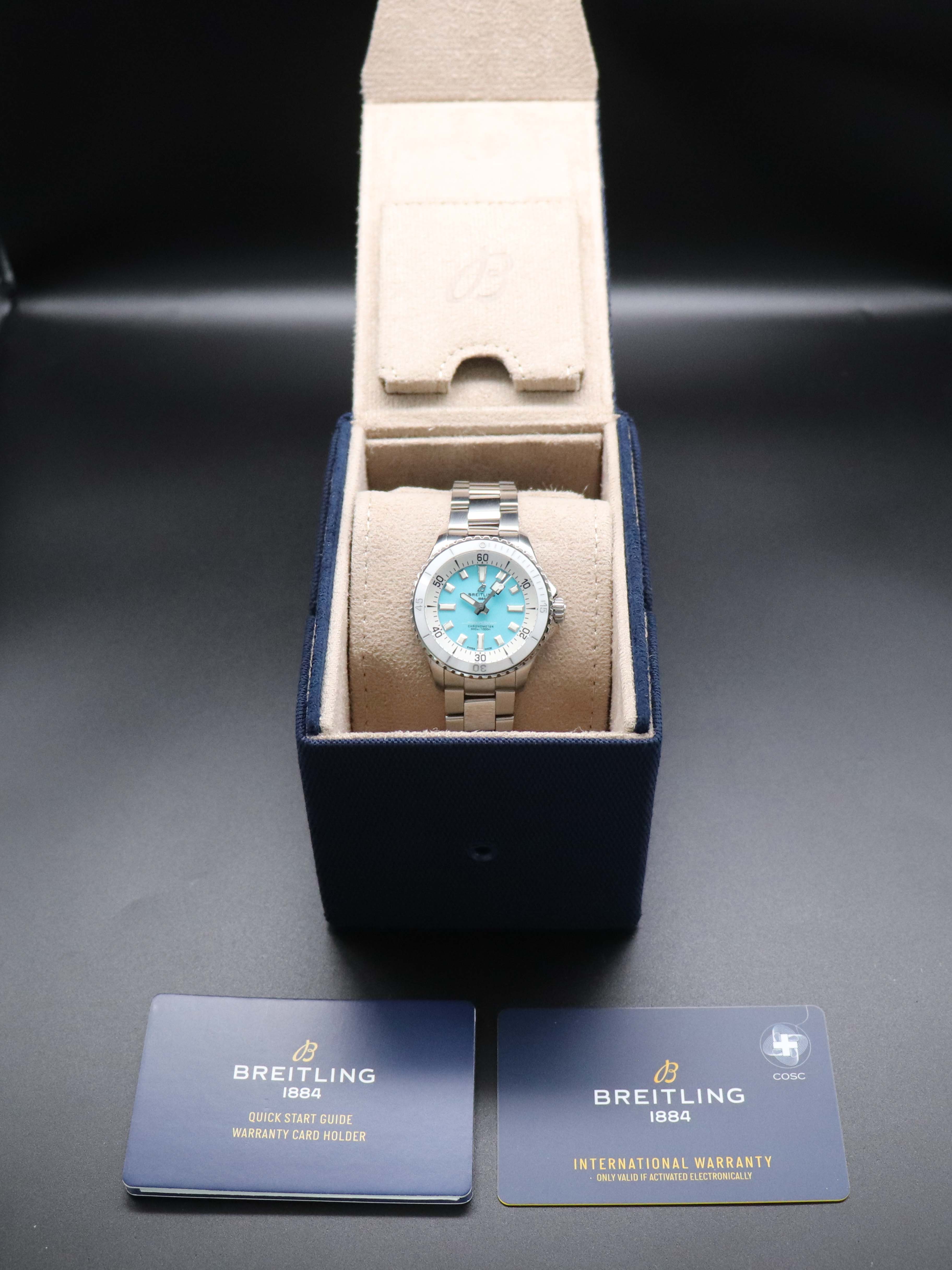 Breitling Superocean 36 A17377 FULLSET 2023 con scatola e PAPERS