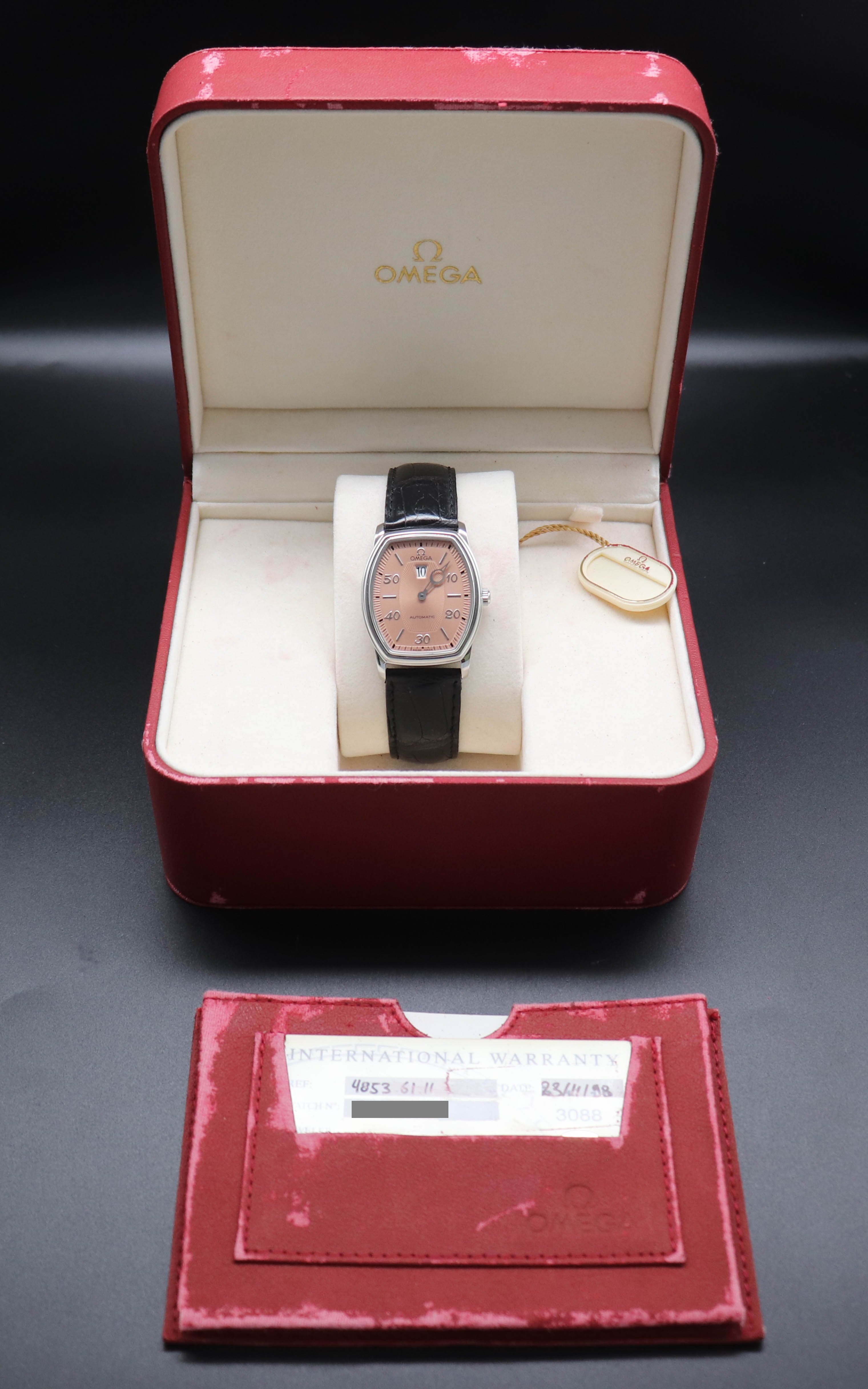 Omega De Ville 4853.61.11 Set completo del 1998 con scatola e documenti