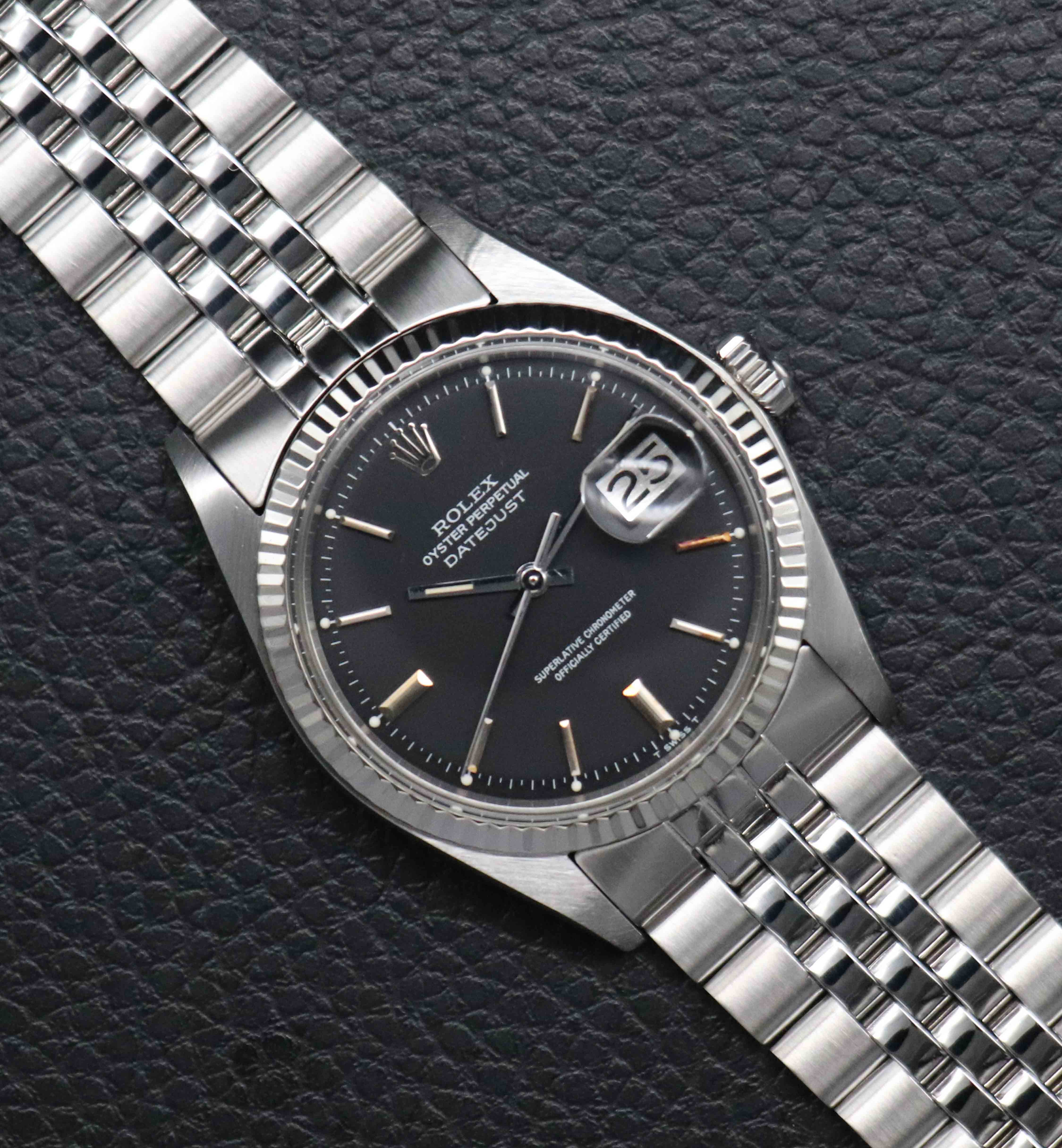 Rolex Datejust 1601 Black Dial 1976