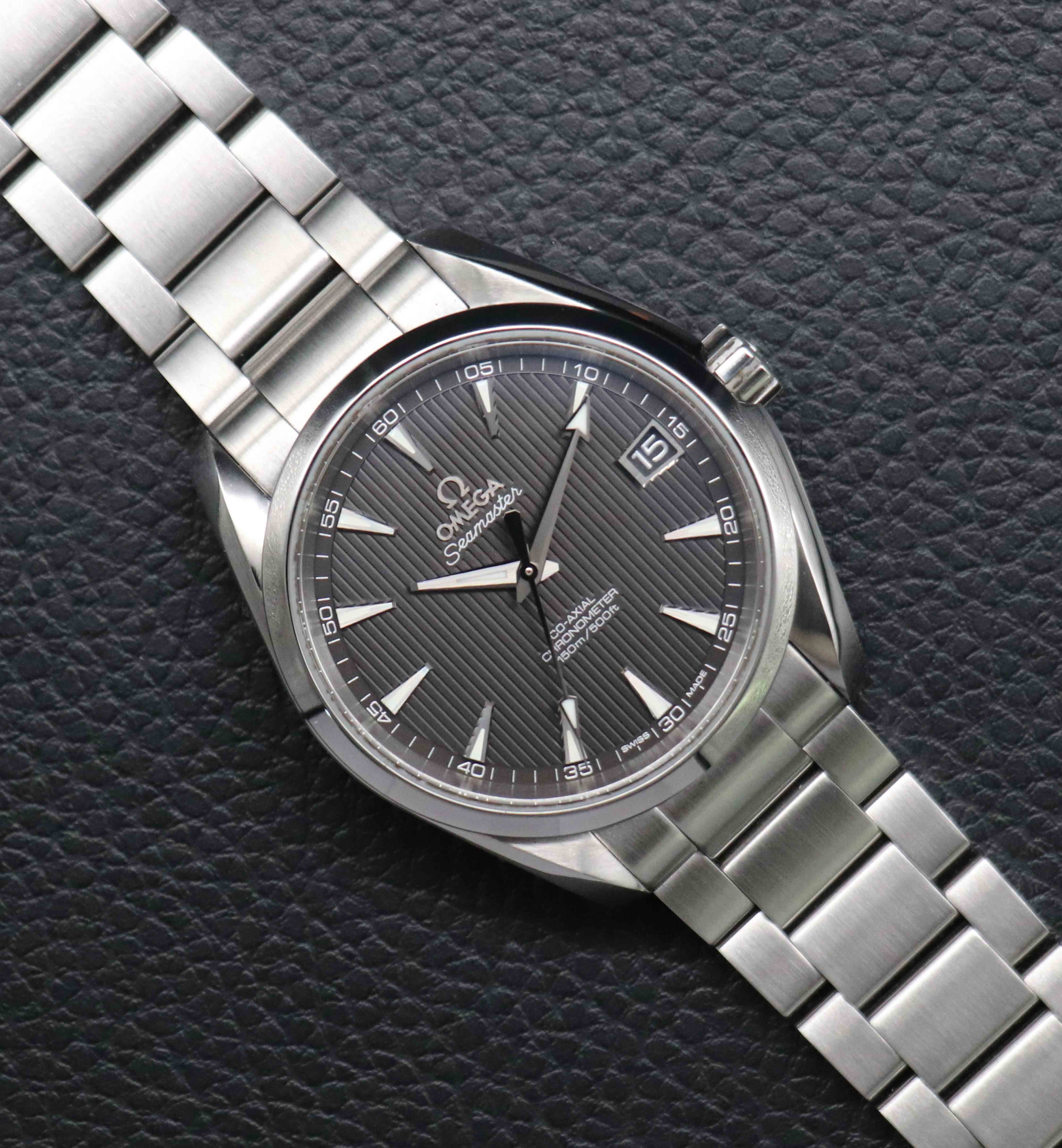 Omega Seamaster Aqua Terra 231.10.39.21.06.001 con quadrante grigio, 2013, con documenti
