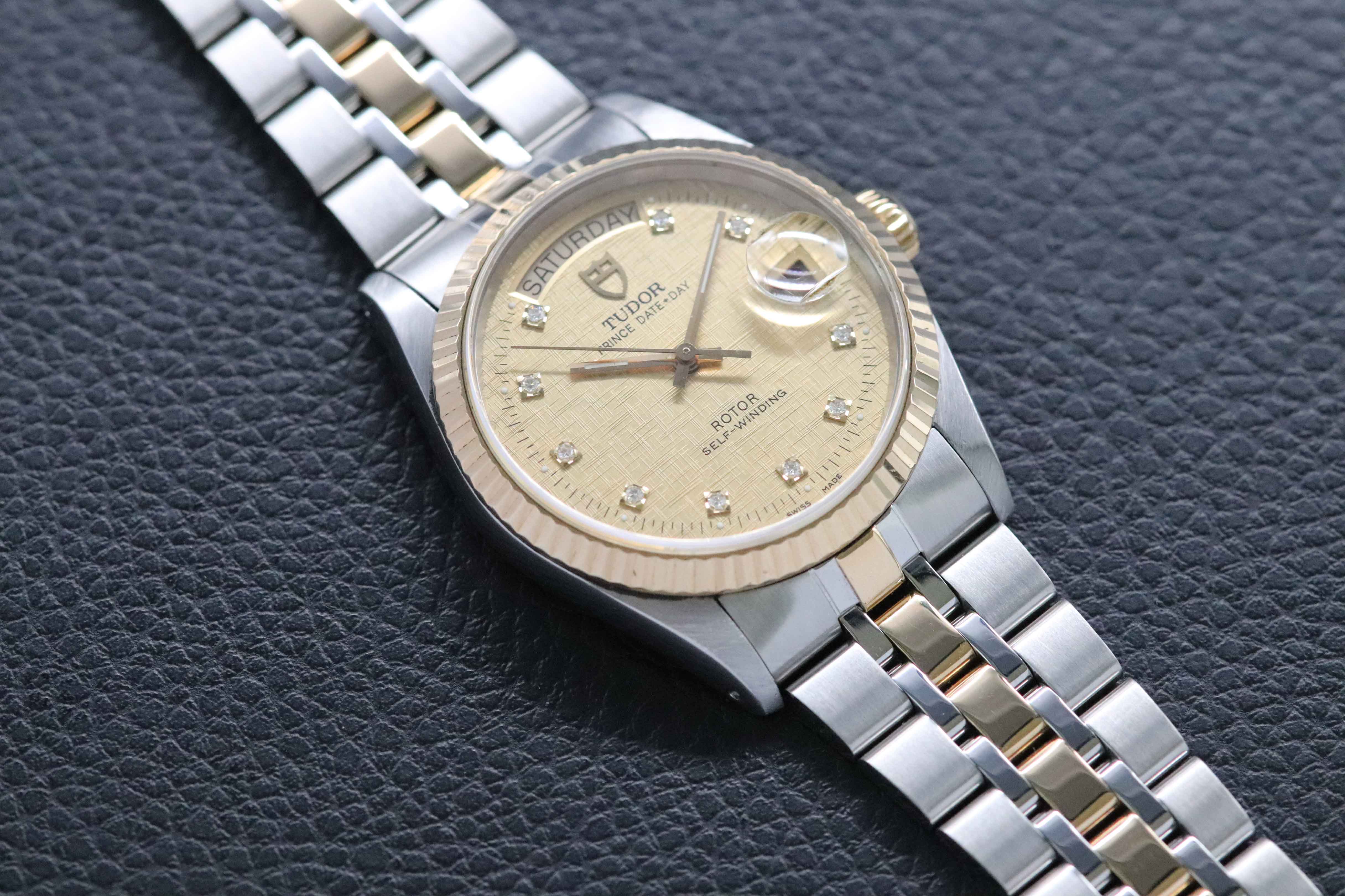 Tudor Prince Date-Day 76213 Gold Dial 2010
