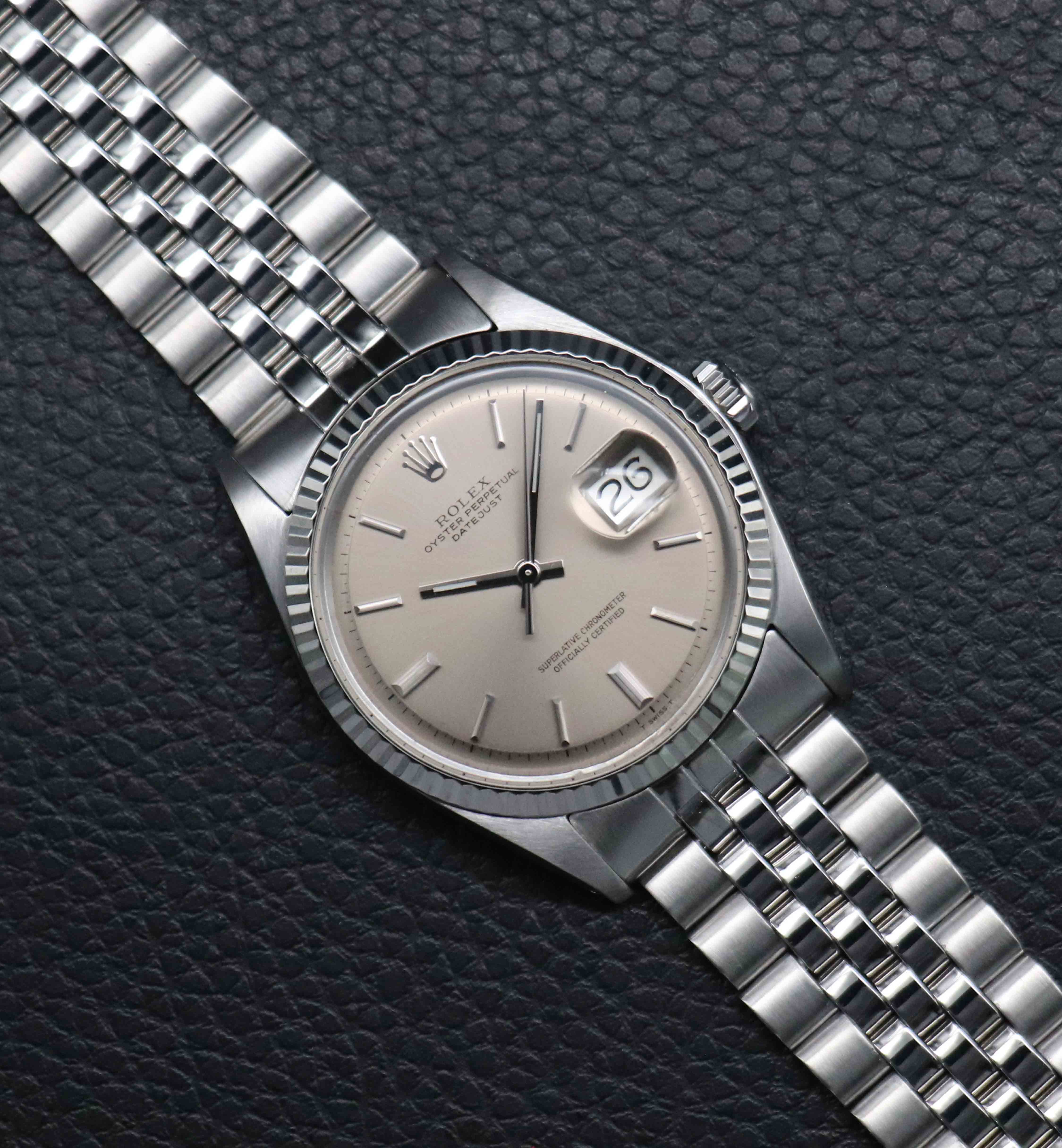 Rolex Datejust 1601 Gray Dial 1970 Box