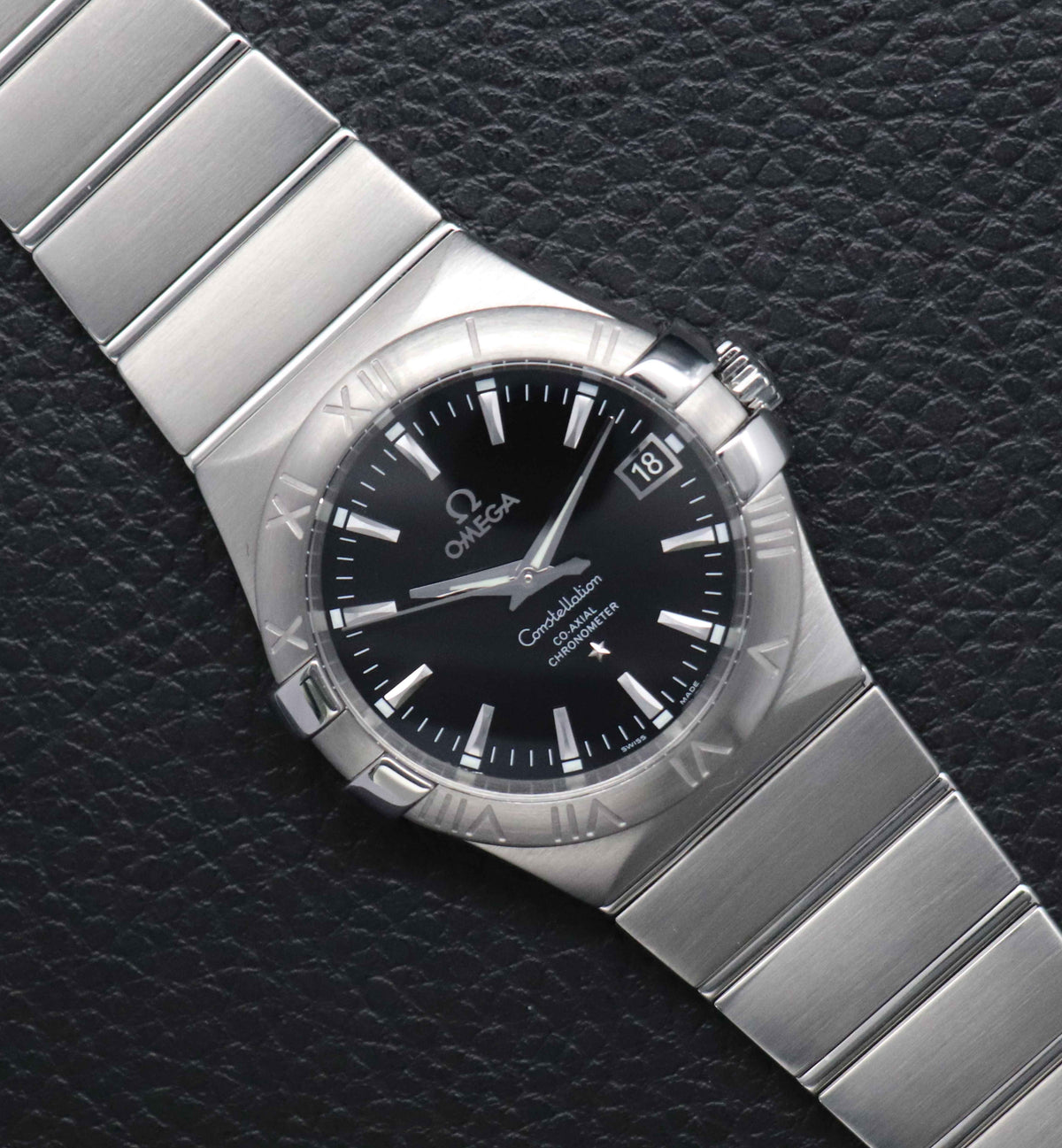 Omega Constellation 123.10.35.20.01.001 Black Dial 2017 Papers