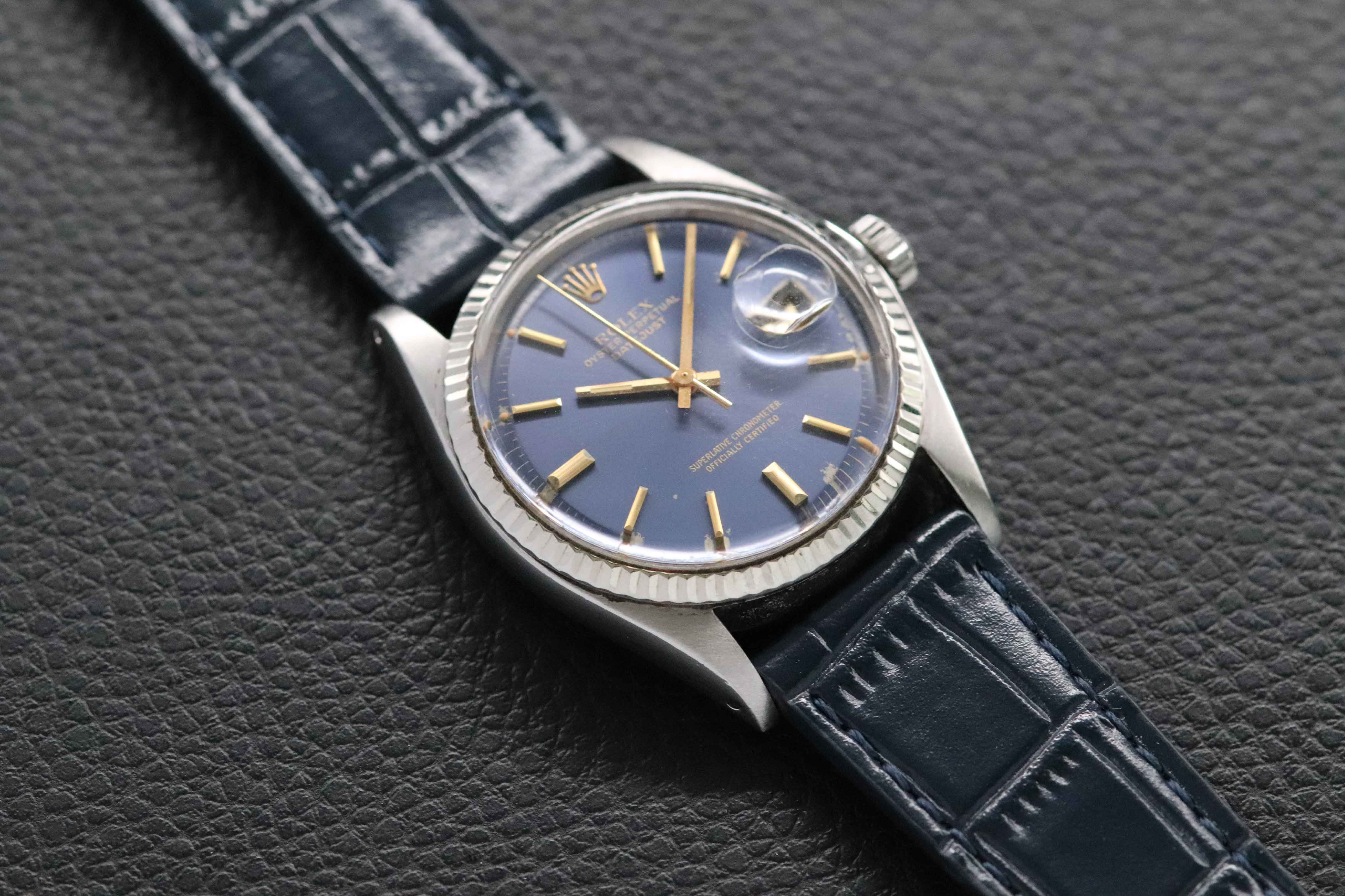 Rolex Datejust 1601 Blue Dial 1976