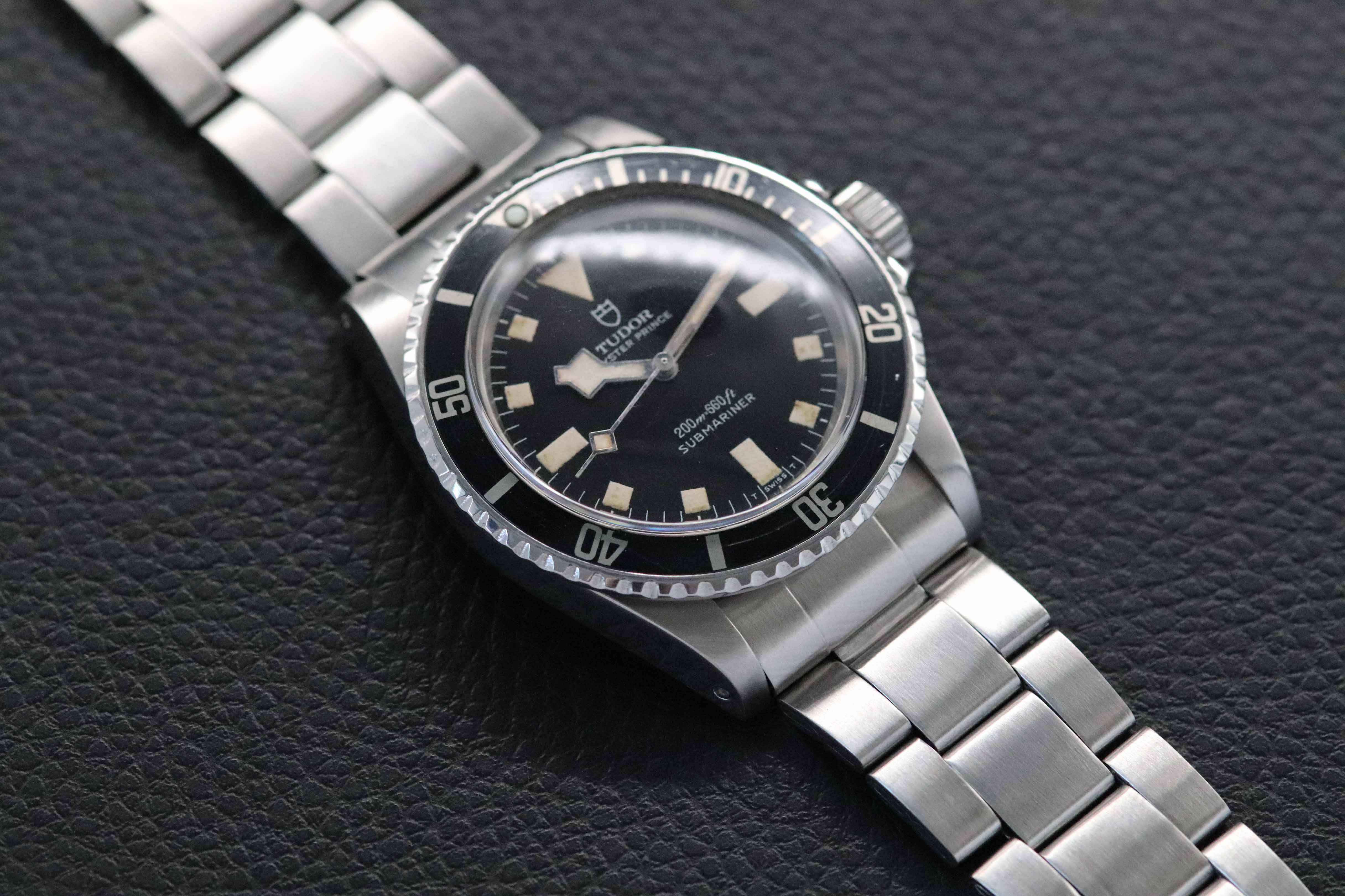 Tudor Submariner 7016 Esfera Negra 1974 Snowflake