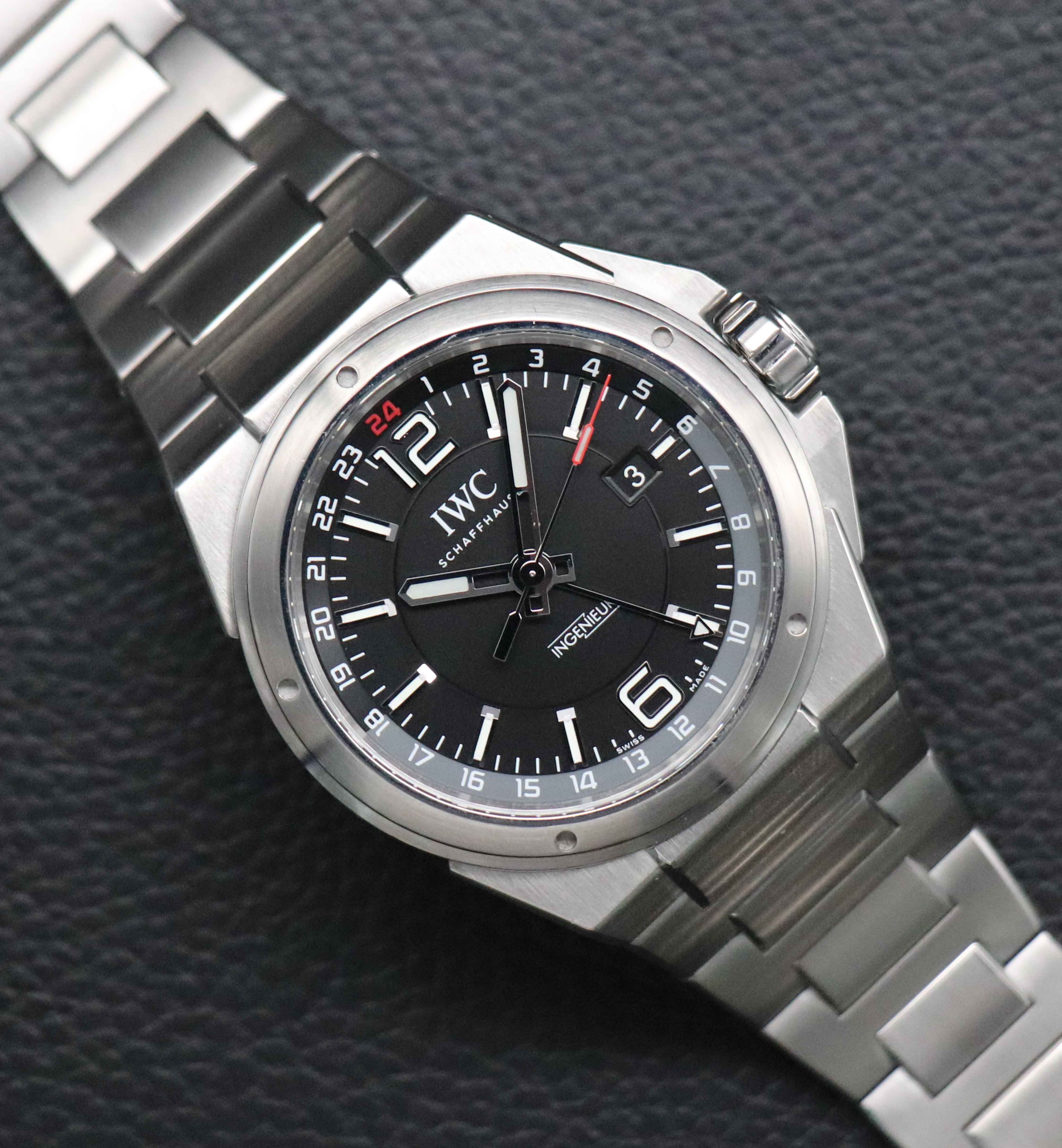 IWC Ingenieur Automatic IW324402 Dual Time Fullset 2019 Box+Papers