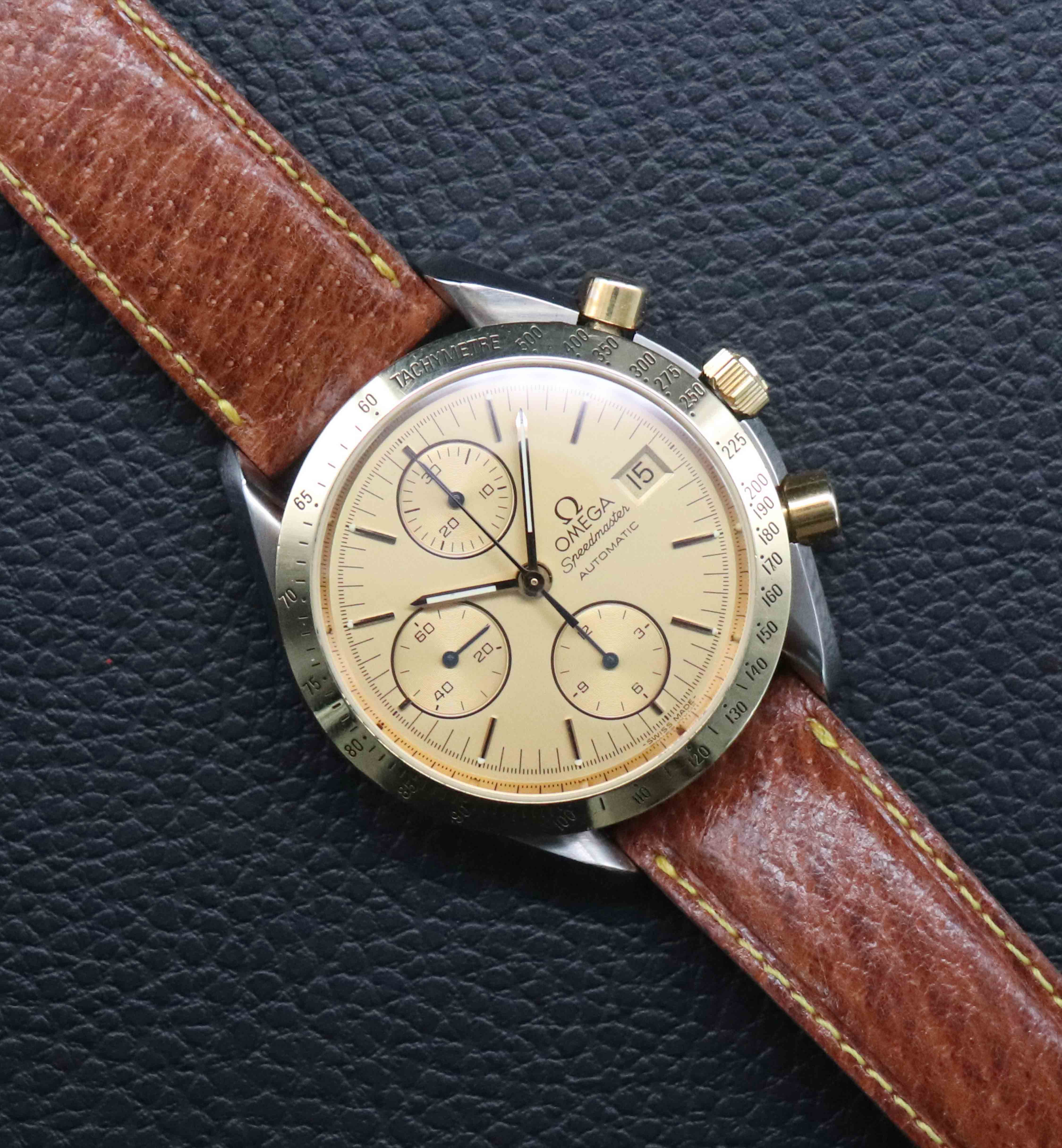 Omega Speedmaster Date 3712.10 Gold Papers 1995