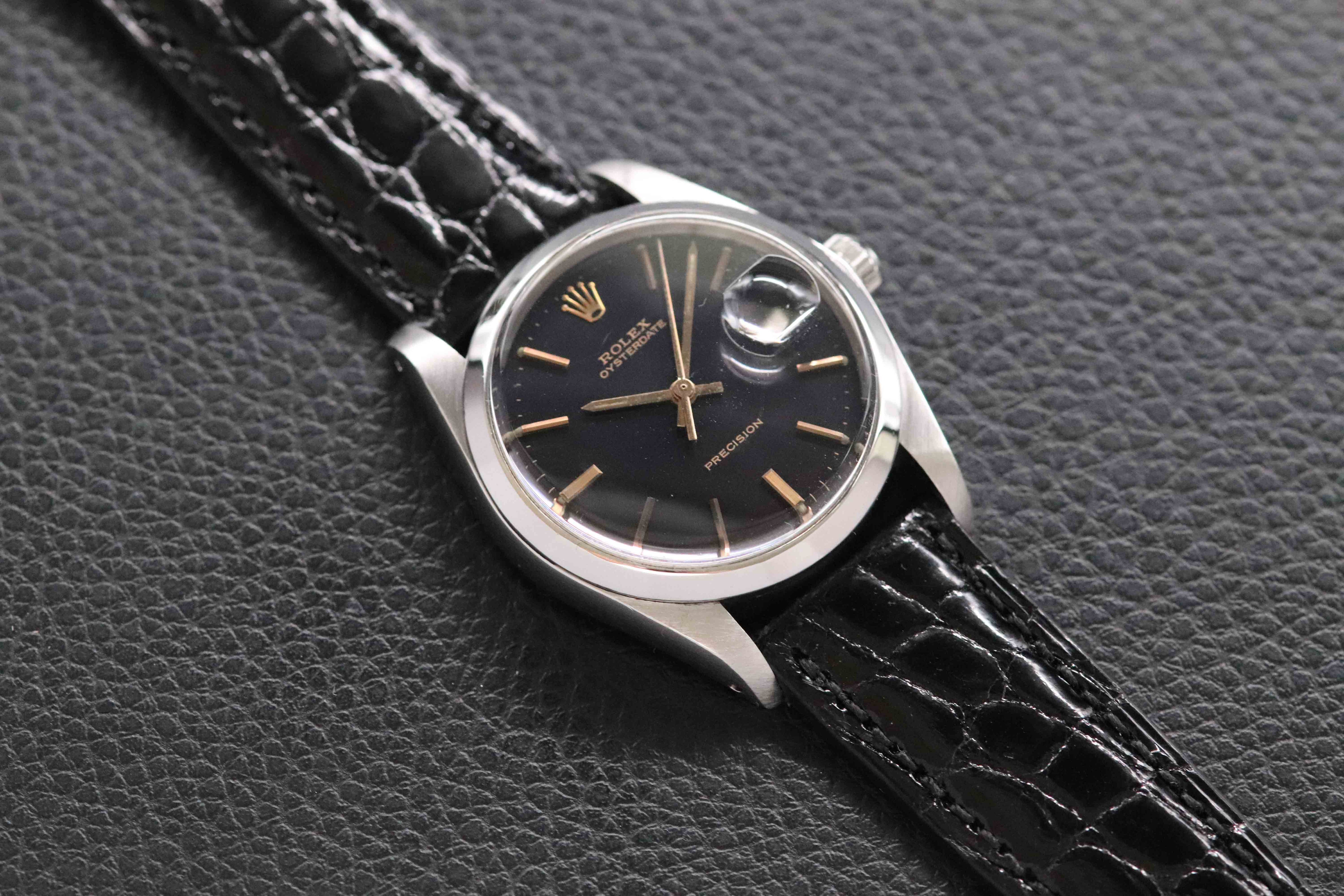 Rolex Oysterdate Precision 6694 Black Dial 1978