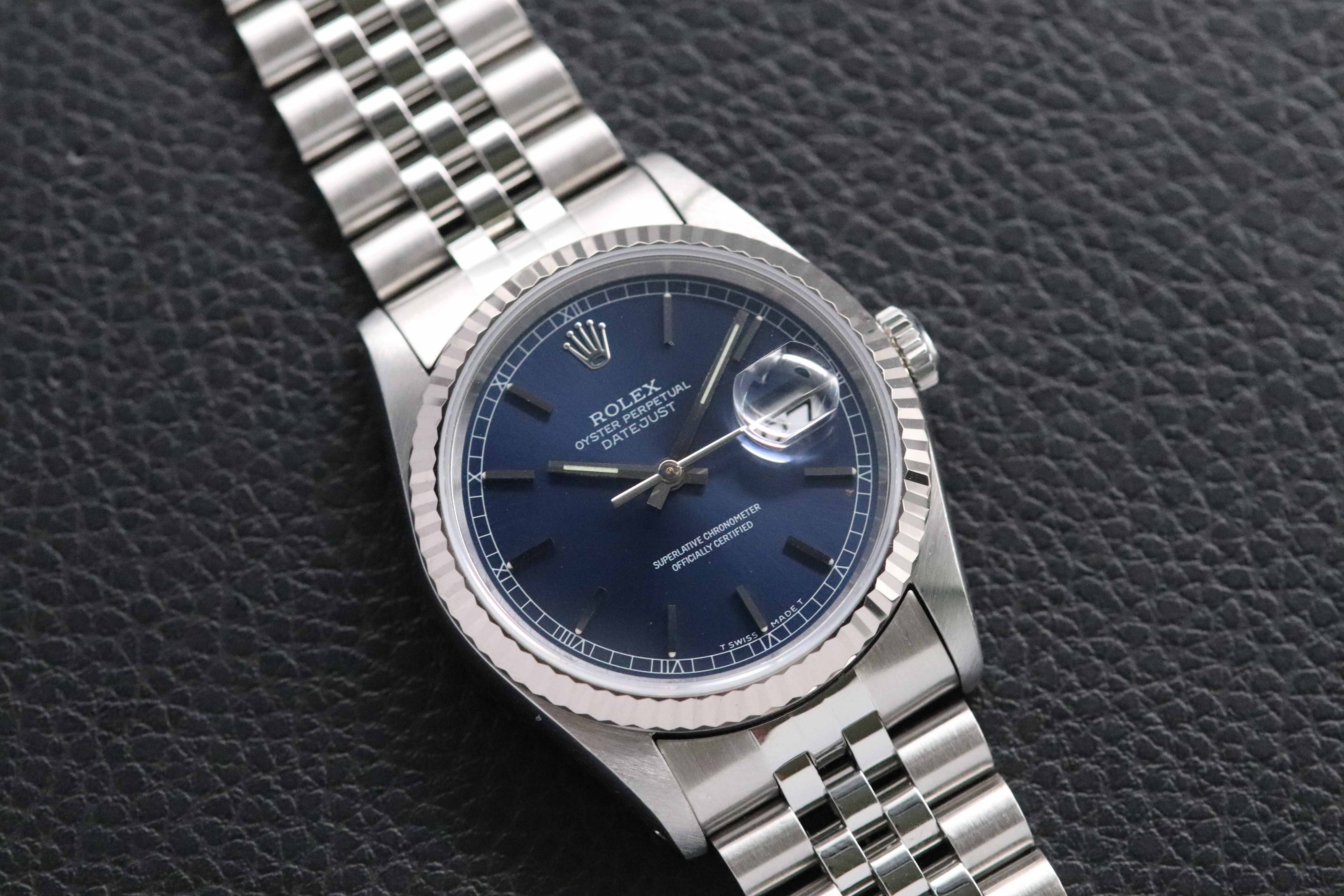 Rolex Datejust 16234 Blue Dial 1988