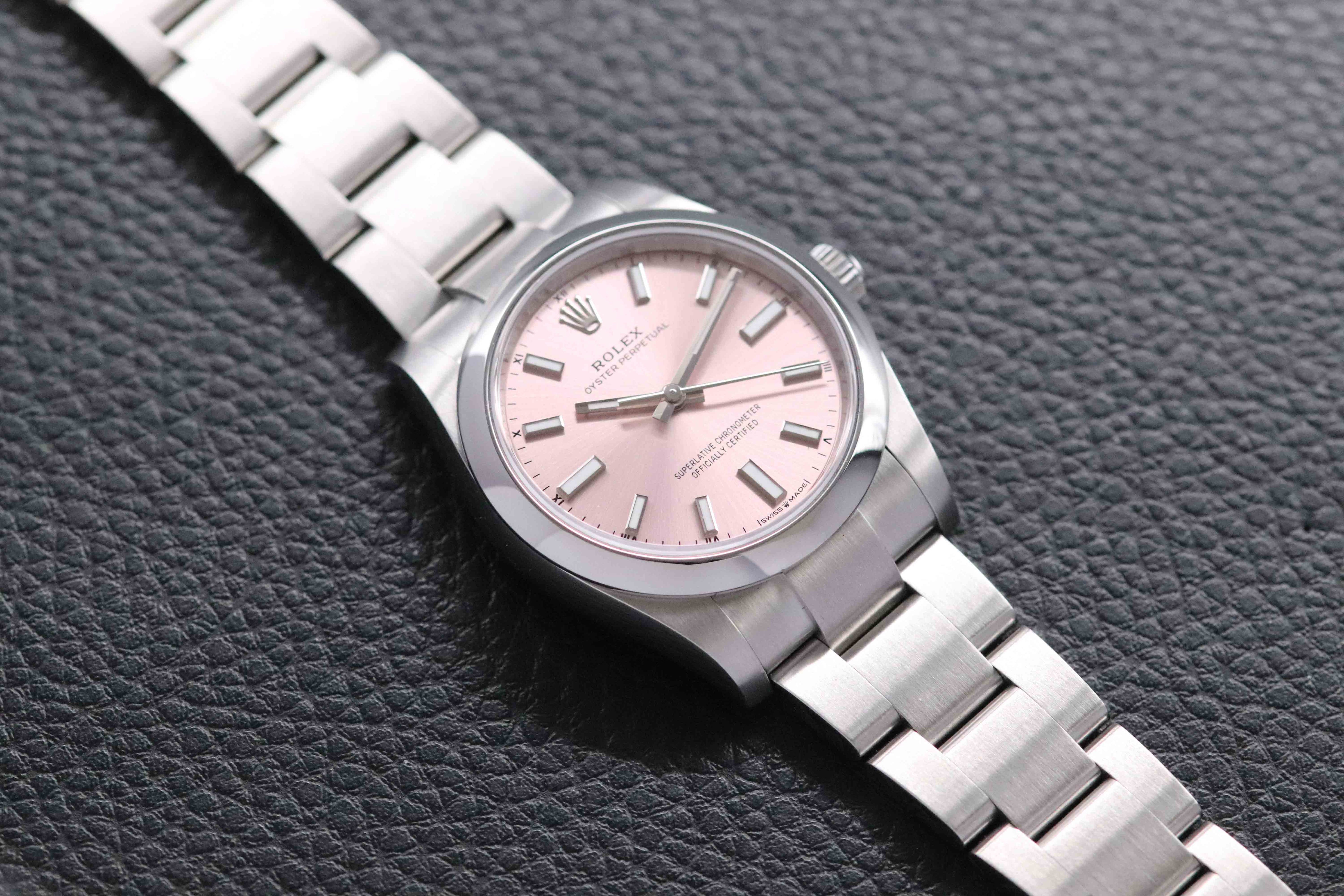 Rolex Oyster Perpetual 124200 Pink Fullset 2025 Box+Papers
