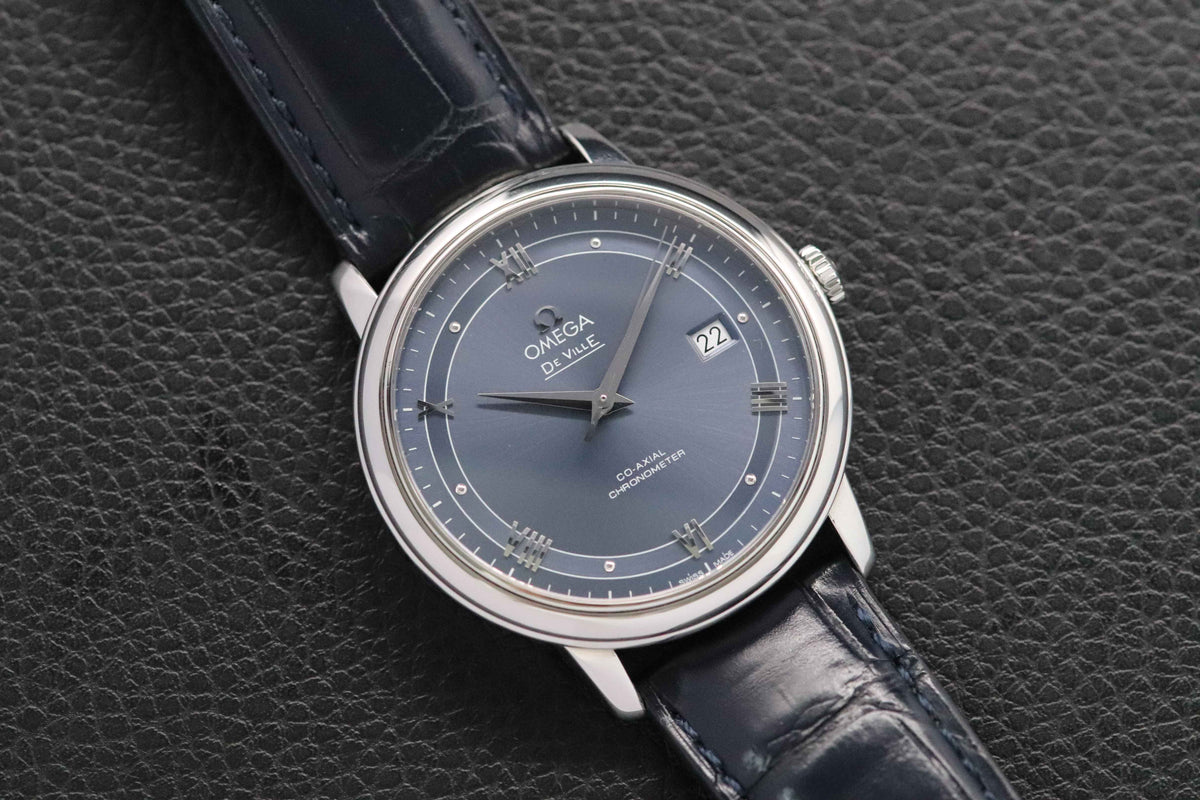 Omega De Ville Prestige 424.13.40.20.03.002 Blue Dial 2018