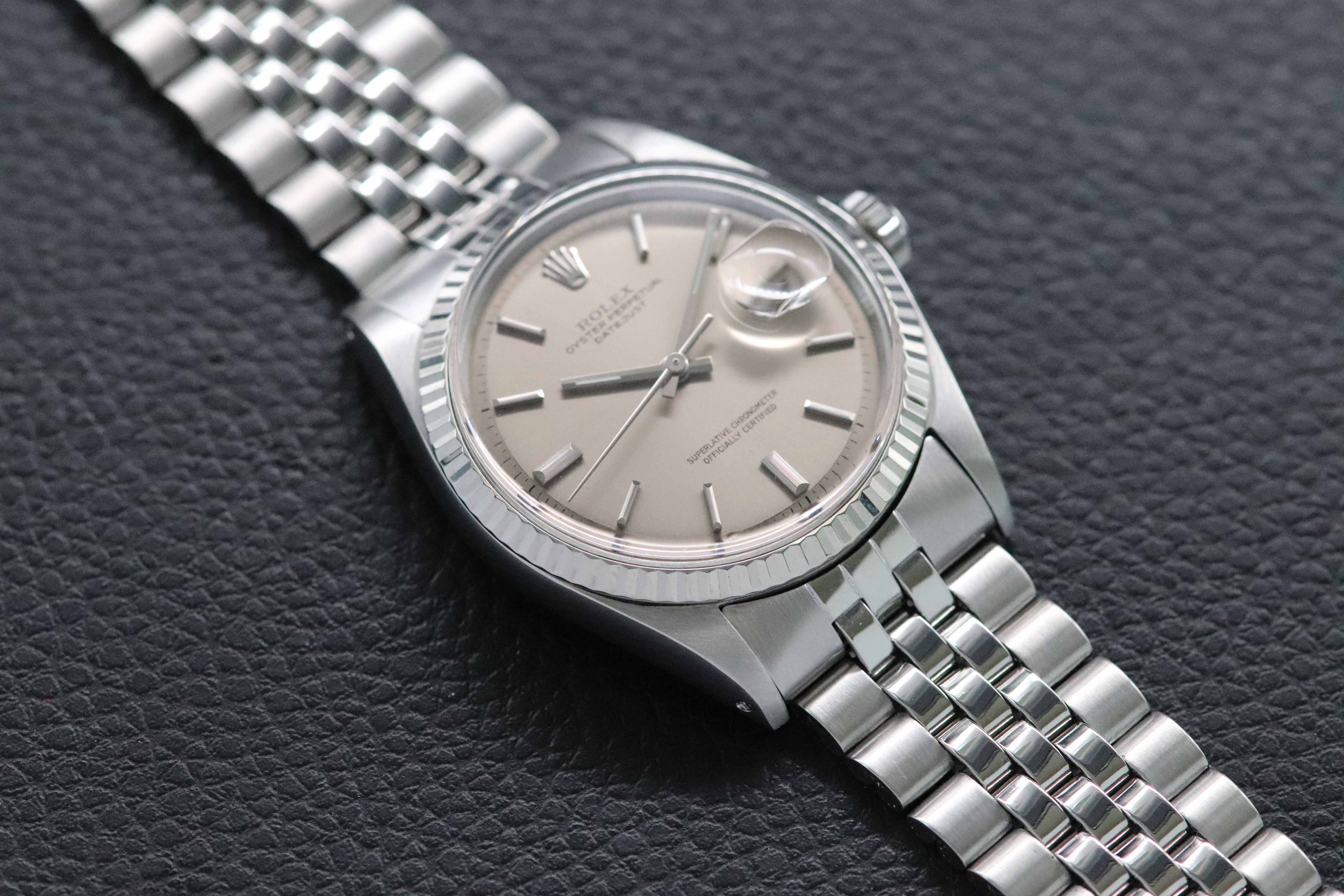 Rolex Datejust 1601 Gris Dial 1970 Caja