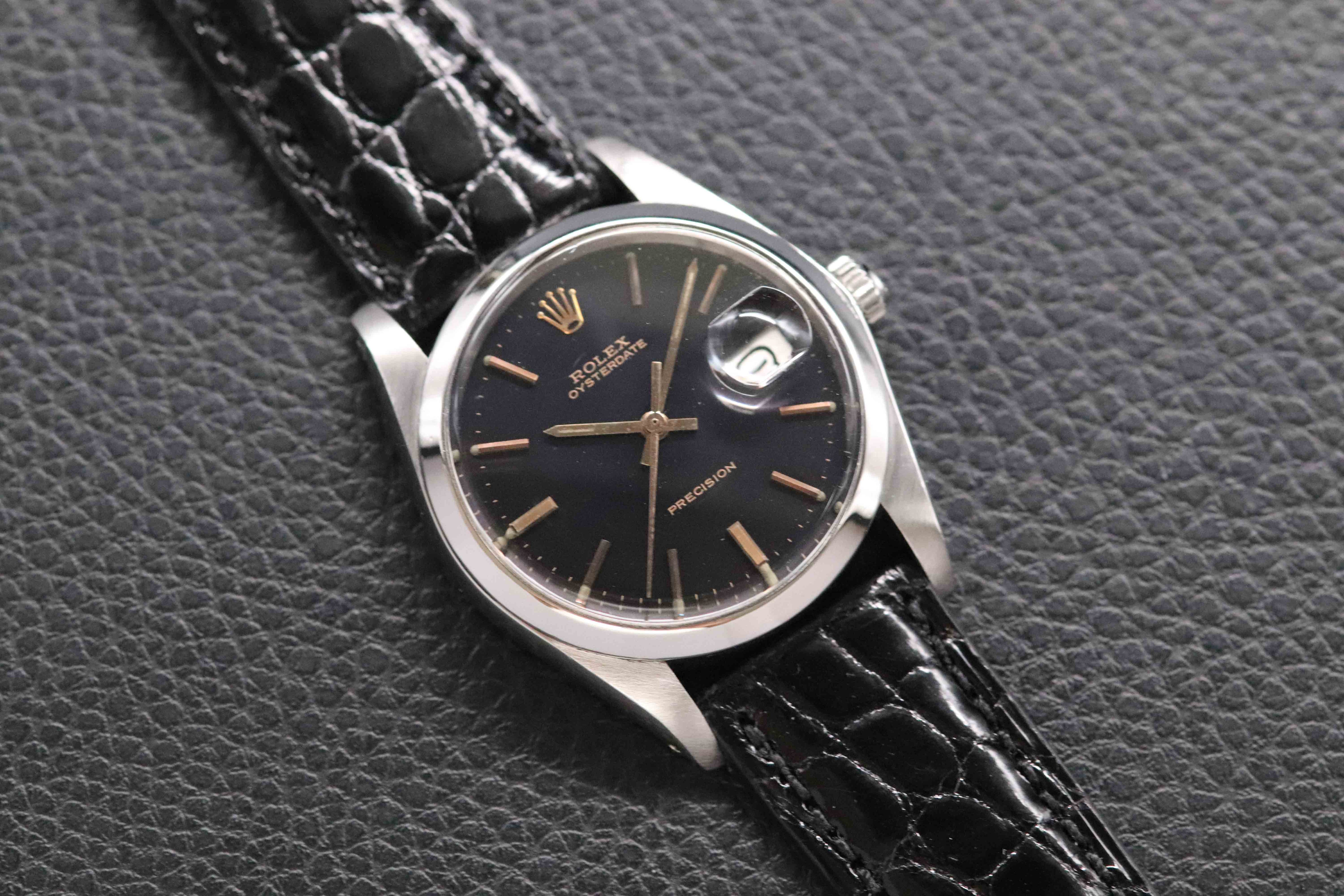 Rolex Oysterdate Precision 6694 Black Dial 1978