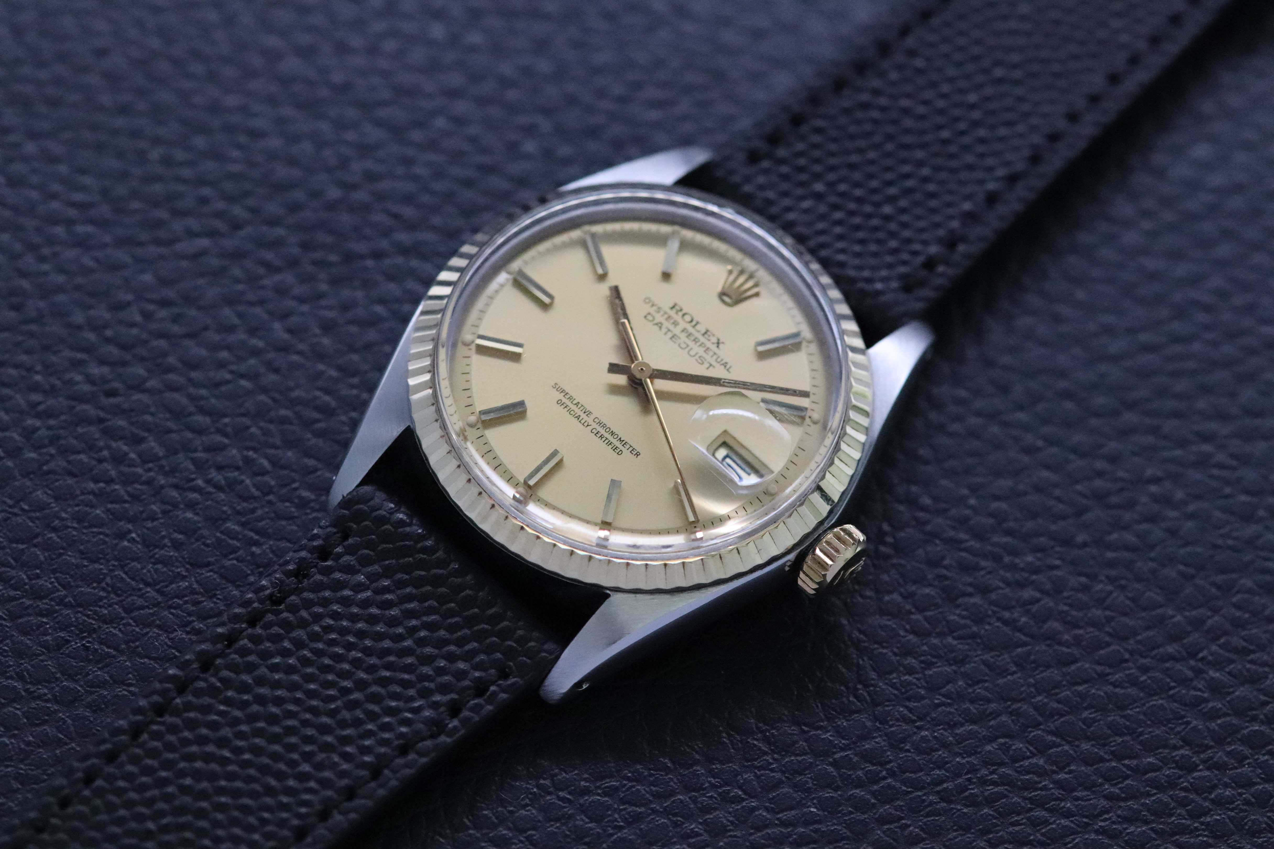 Rolex Datejust 1601 Gold Dial 1977