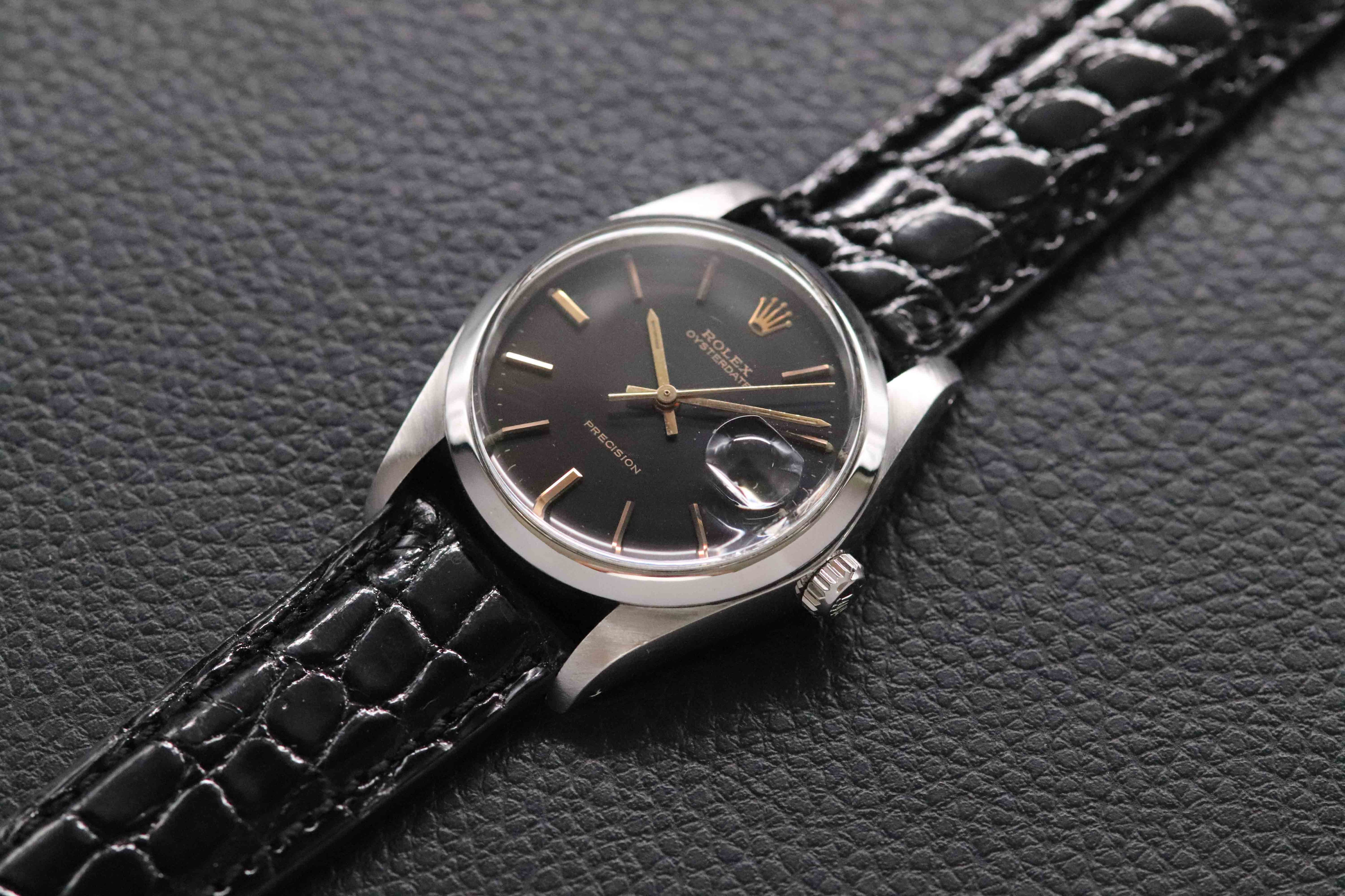 Rolex Oysterdate Precision 6694 Black Dial 1978