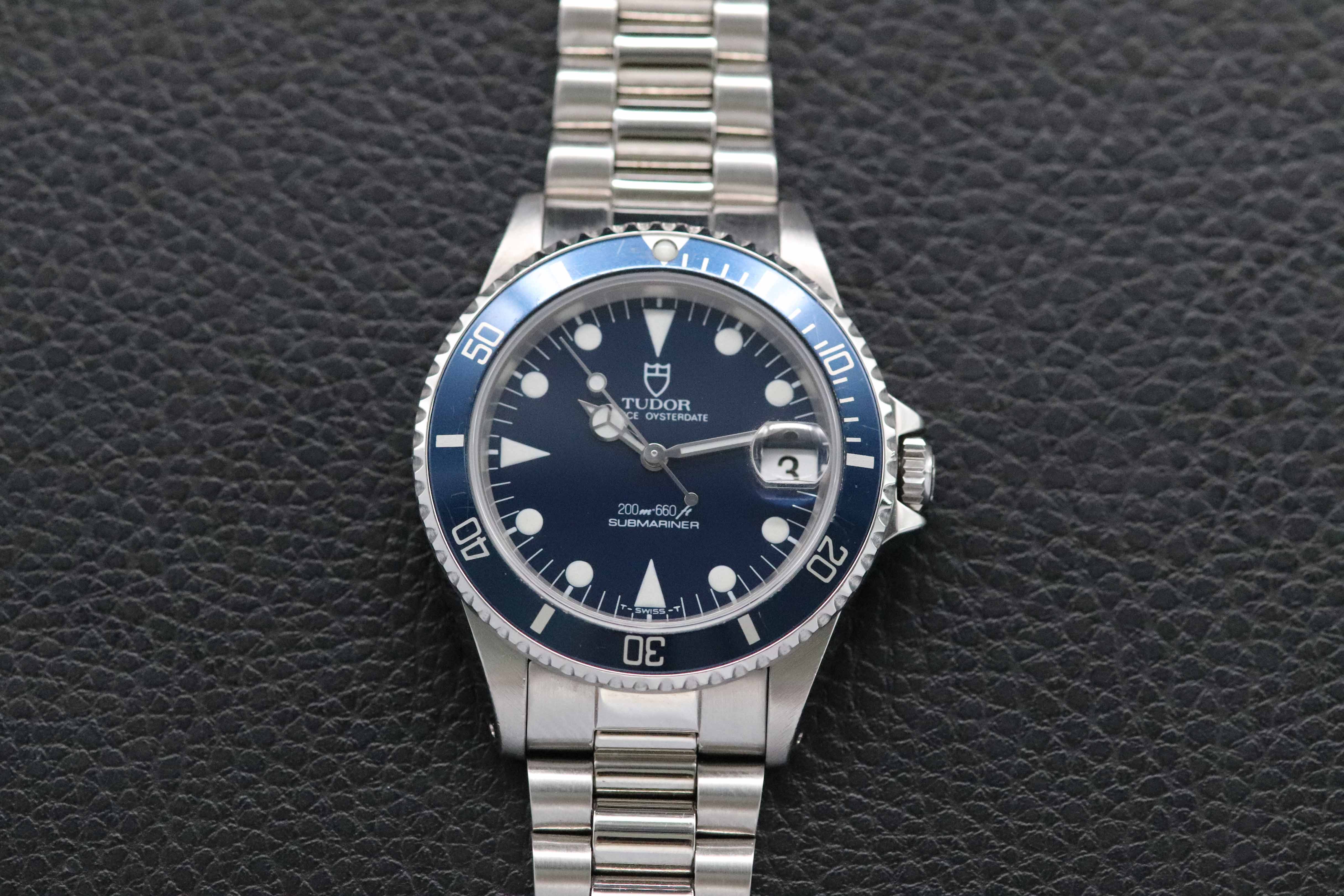 Tudor Submariner 75090 Blue Dial 1990