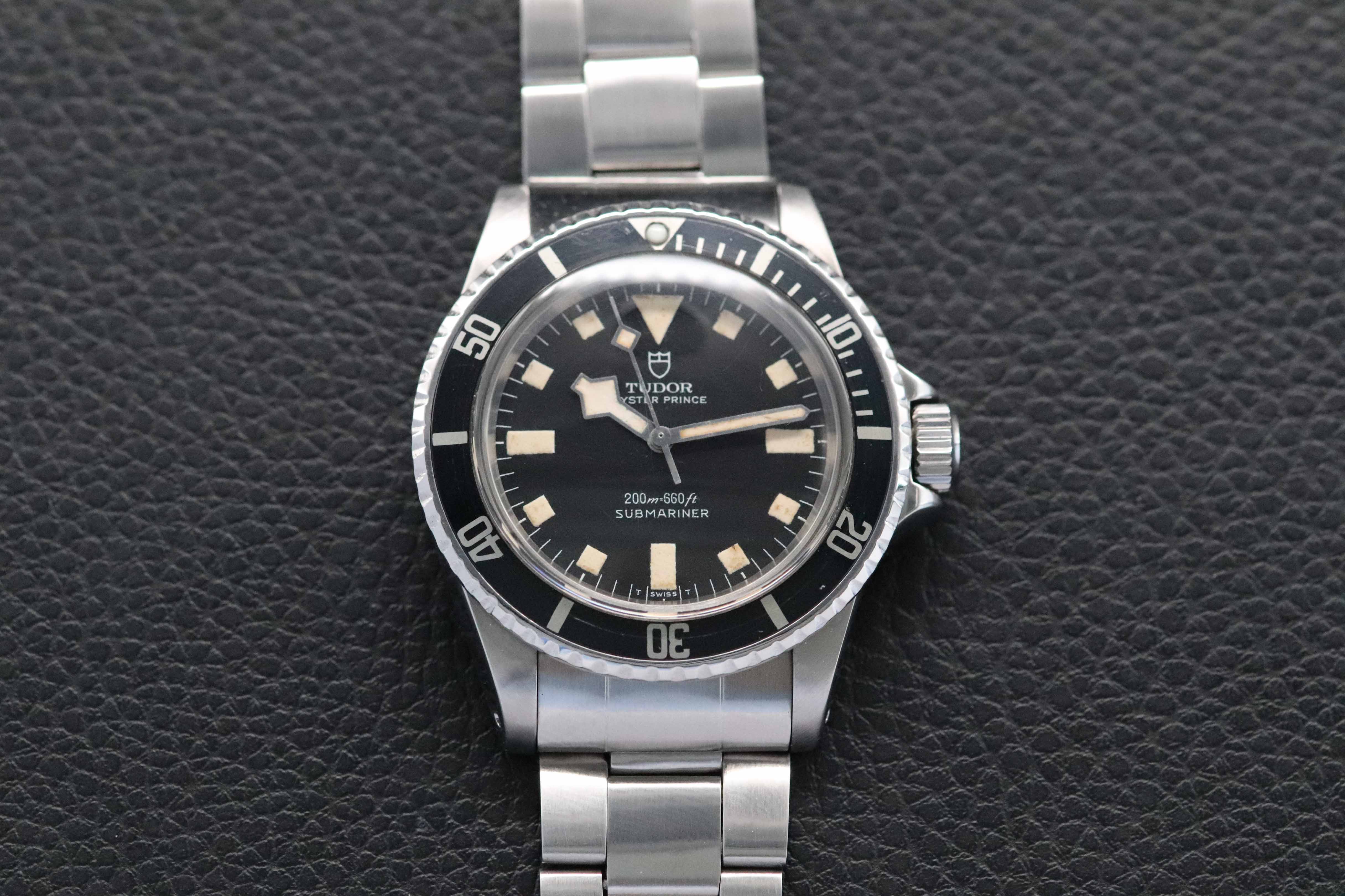 Tudor Submariner 7016 Esfera Negra 1974 Snowflake