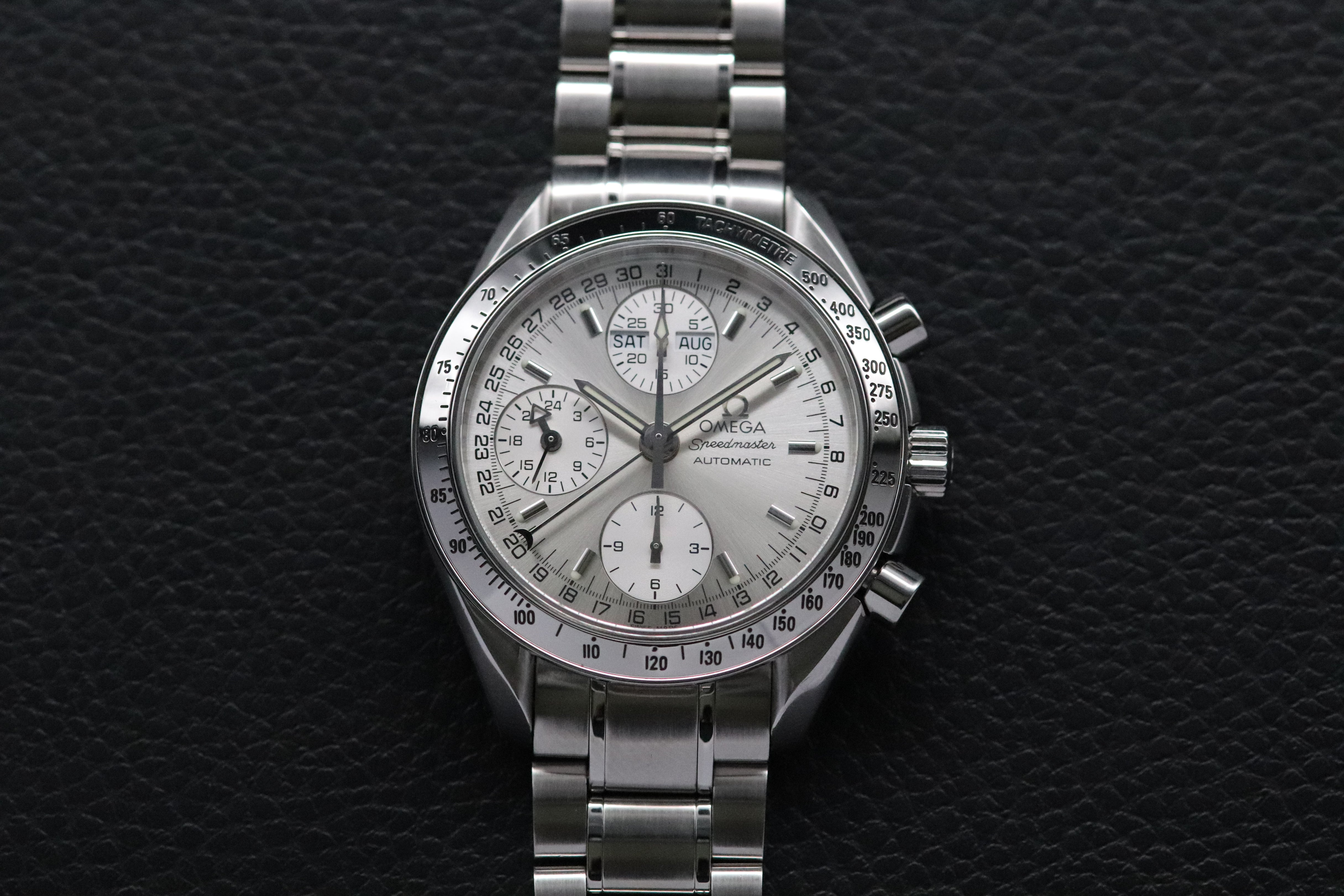 Omega Speedmaster Day Date 3523.30 Quadrante argento 2011