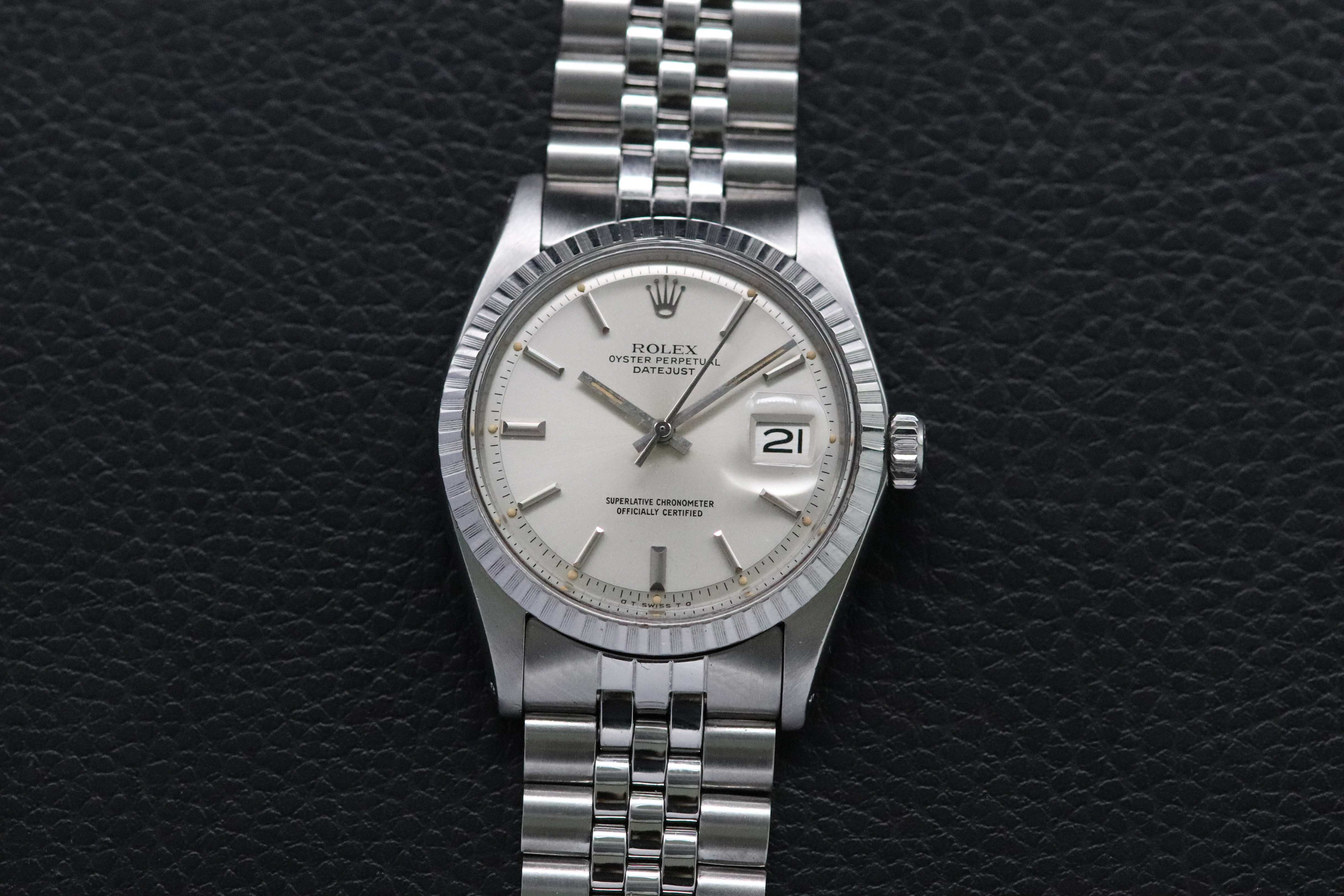 Rolex Datejust 1603 Esfera Plata 1973