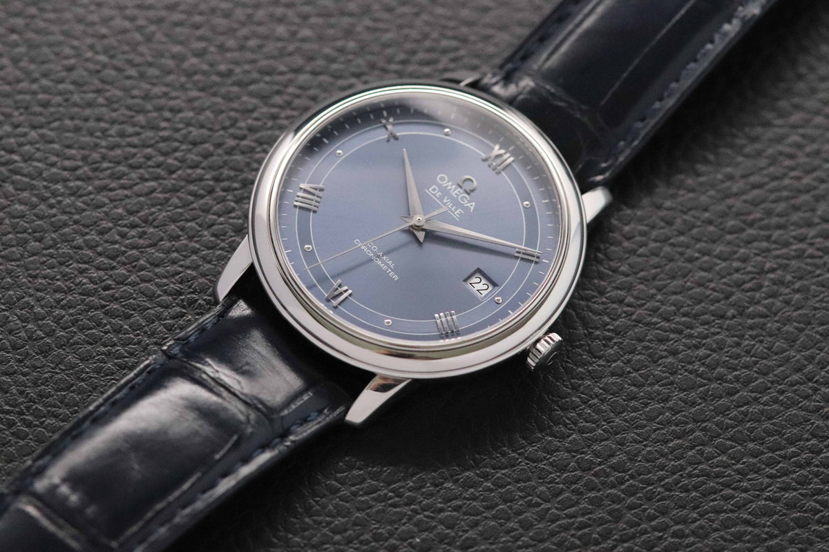 Omega De Ville Prestige 424.13.40.20.03.002 Blue Dial 2018