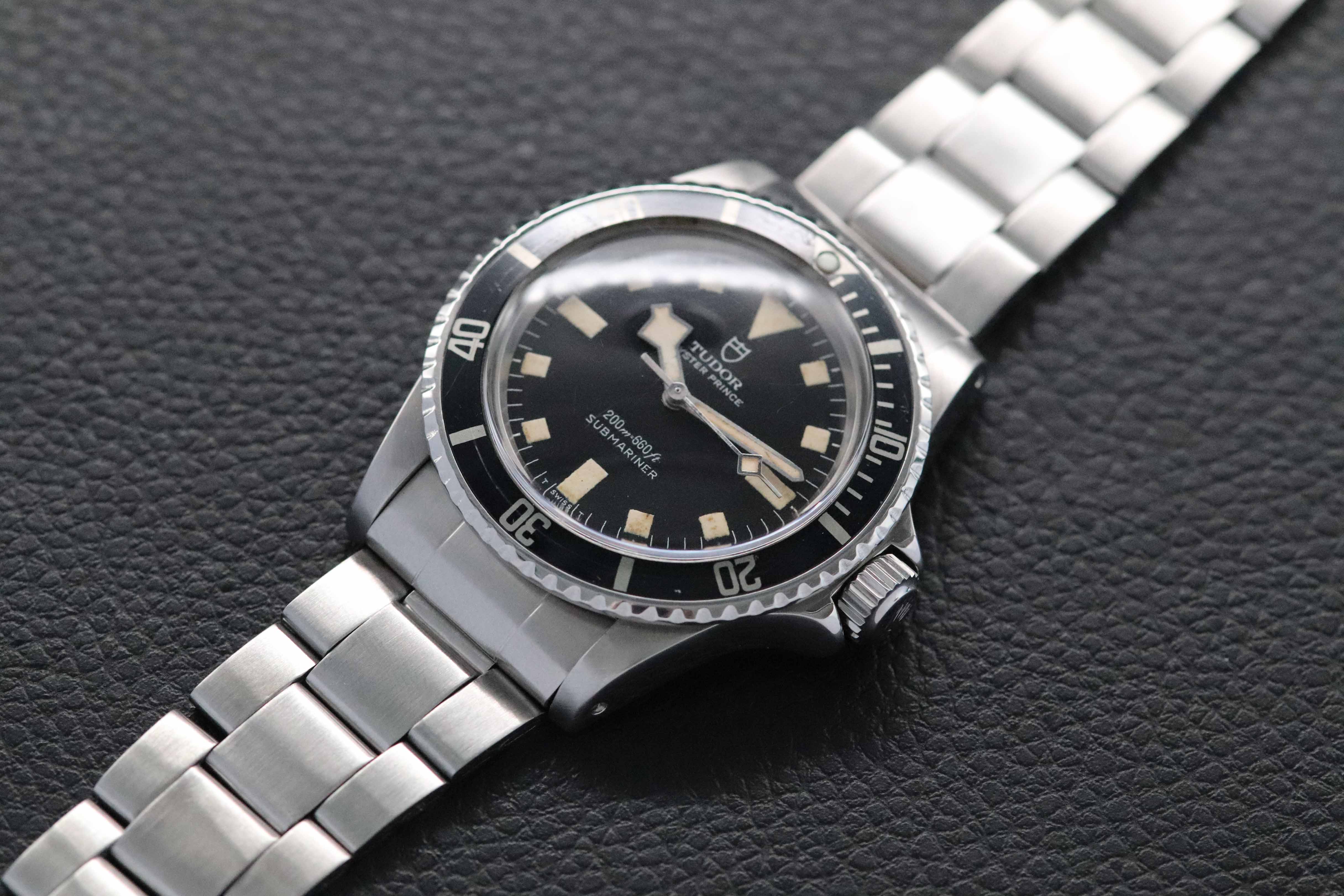 Tudor Submariner 7016 Esfera Negra 1974 Snowflake