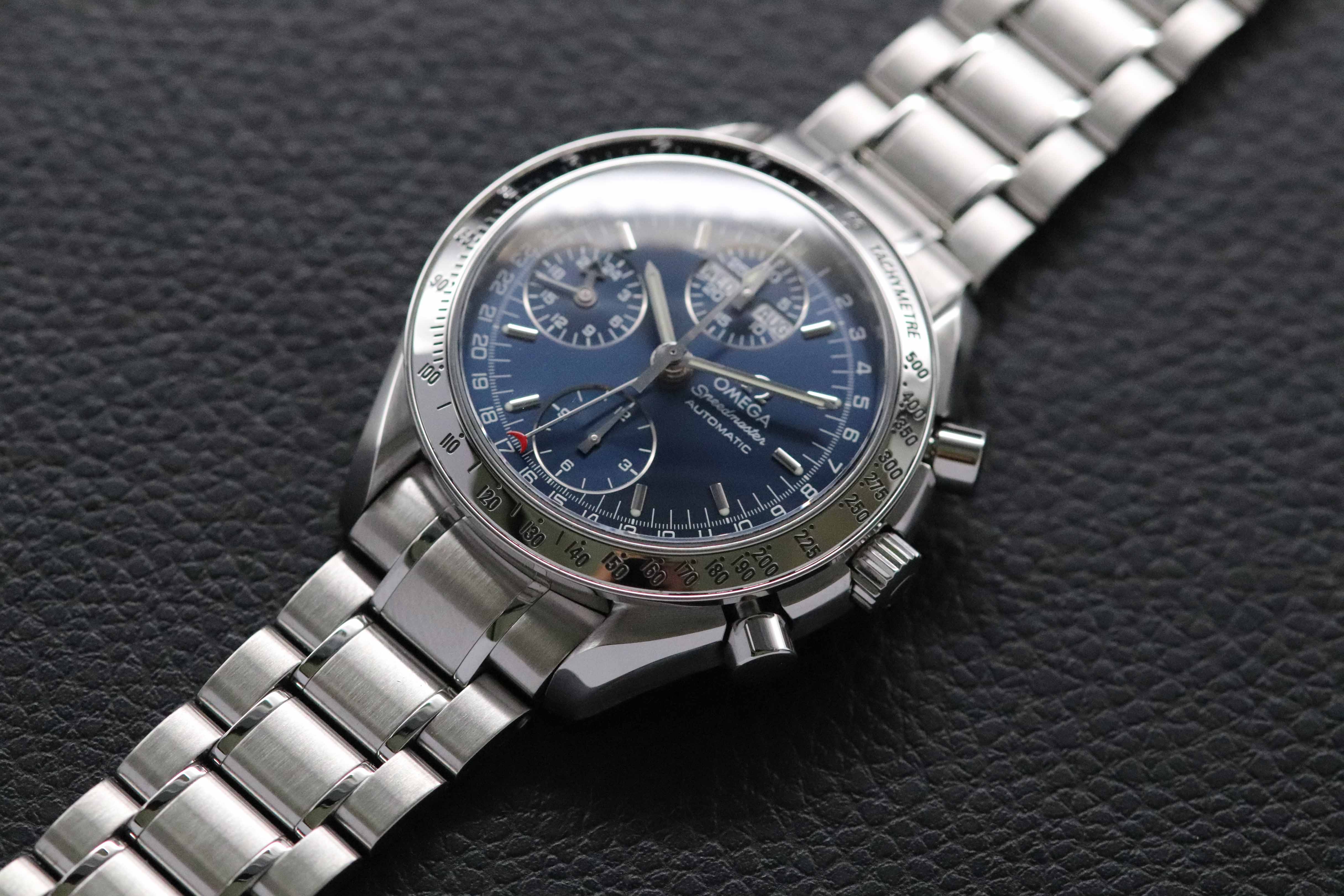 Omega Speedmaster Day Date 3523.80 Quadrante blu 1998