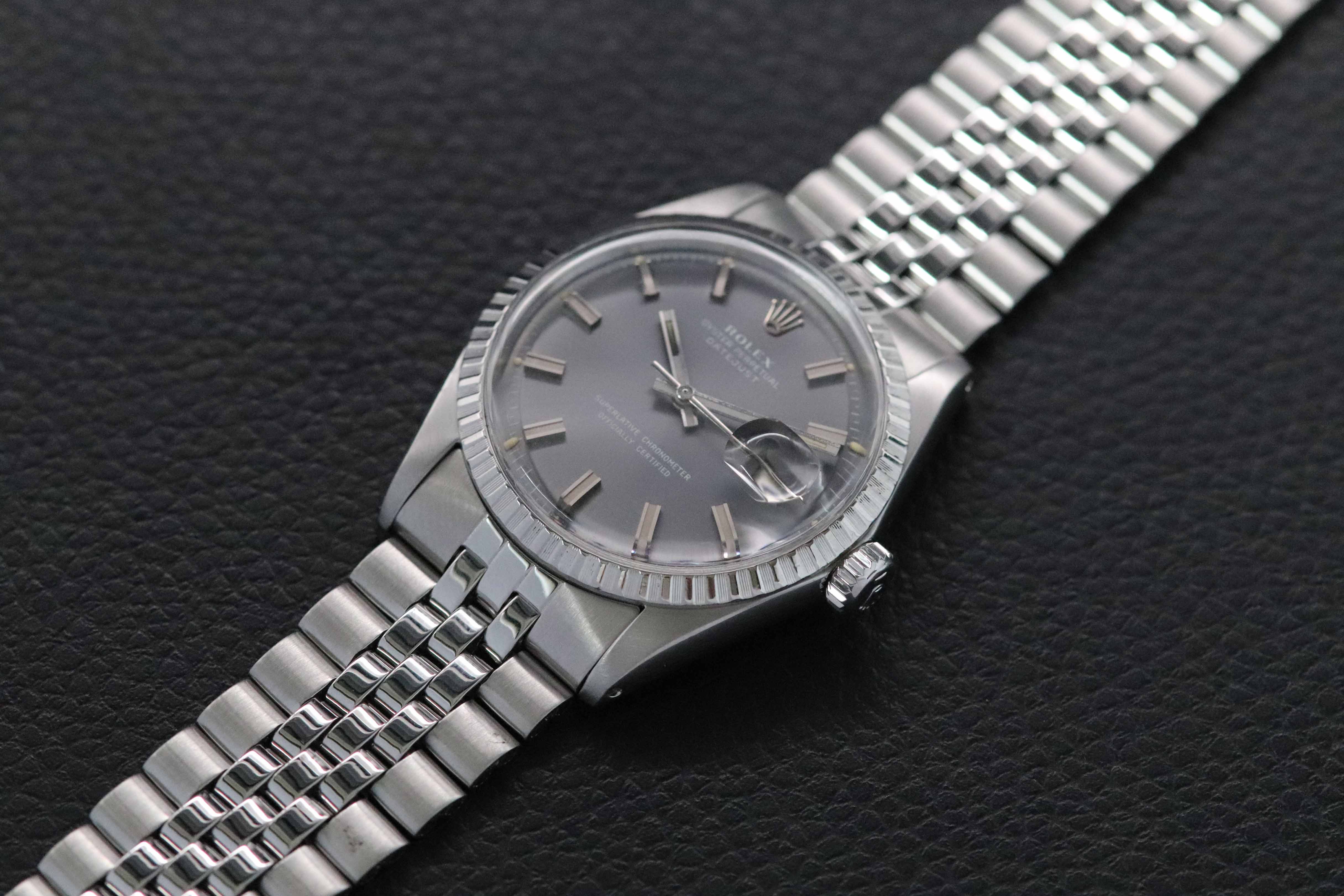 Rolex Datejust 1603 Gray Wide Boy Dial 1972