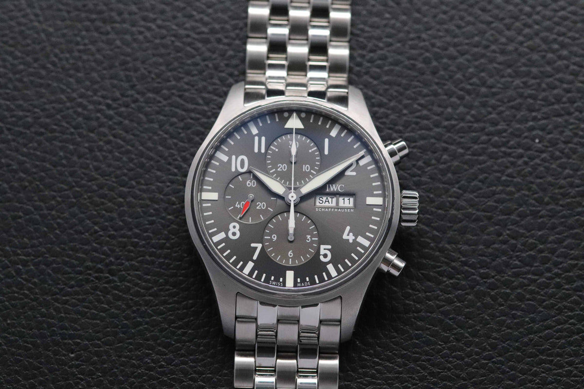 IWC Fliegeruhr Chronograph IW377719 Fullset 2020 Box+Papers