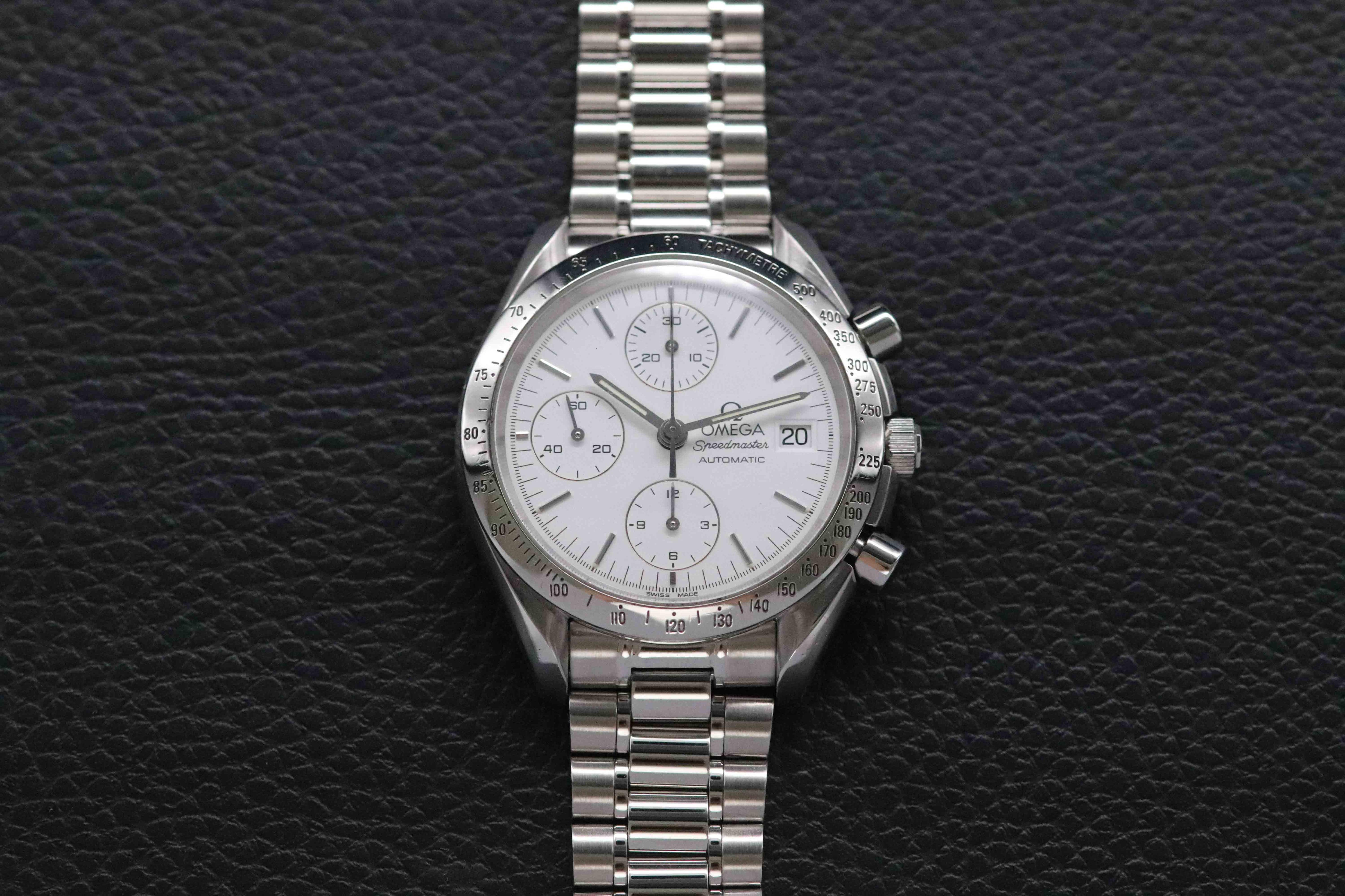 Omega Speedmaster Date 3511.20 White Dial 1998 Albino Papers