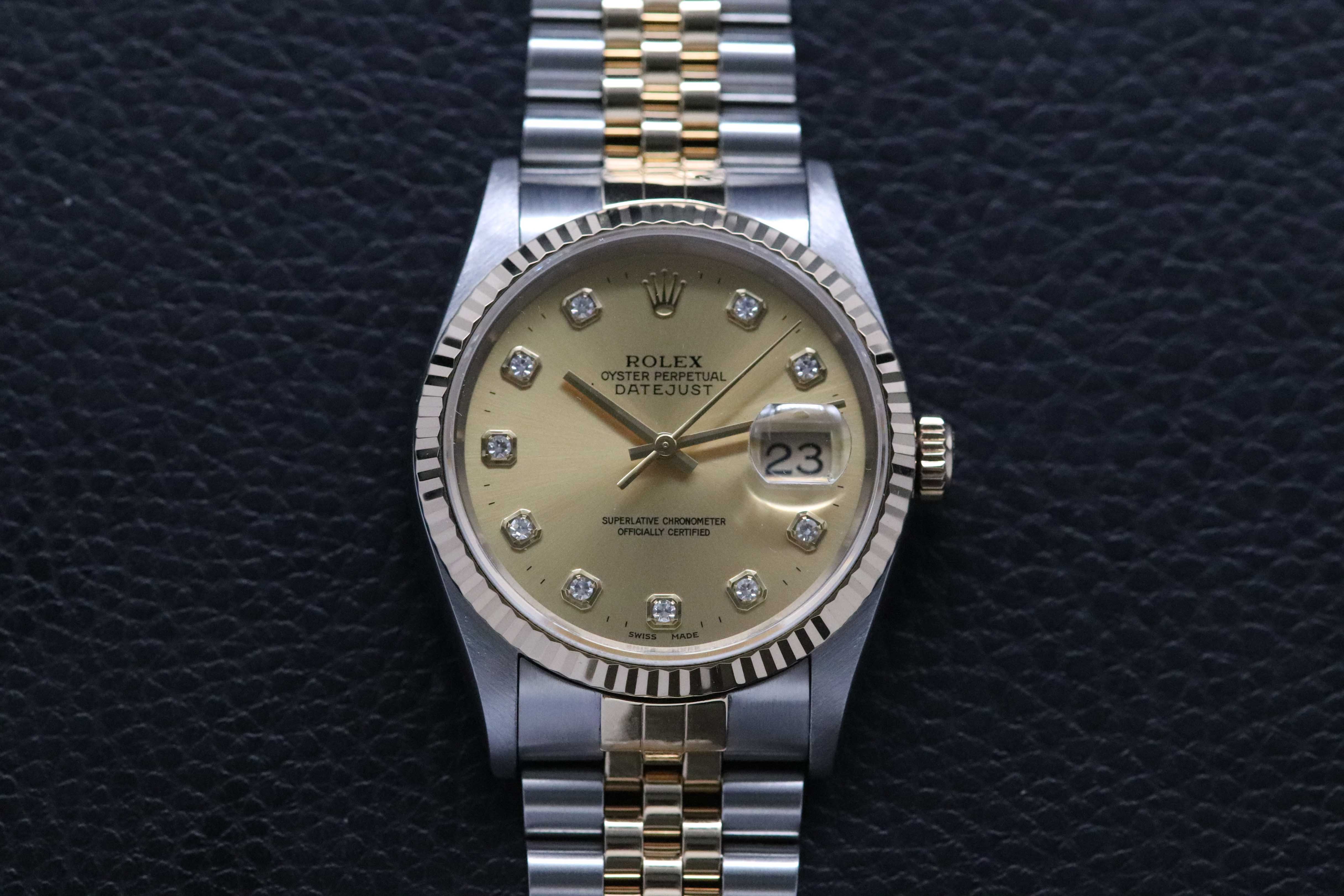 Rolex Datejust 16233G Fullset 1999 Box+Papers
