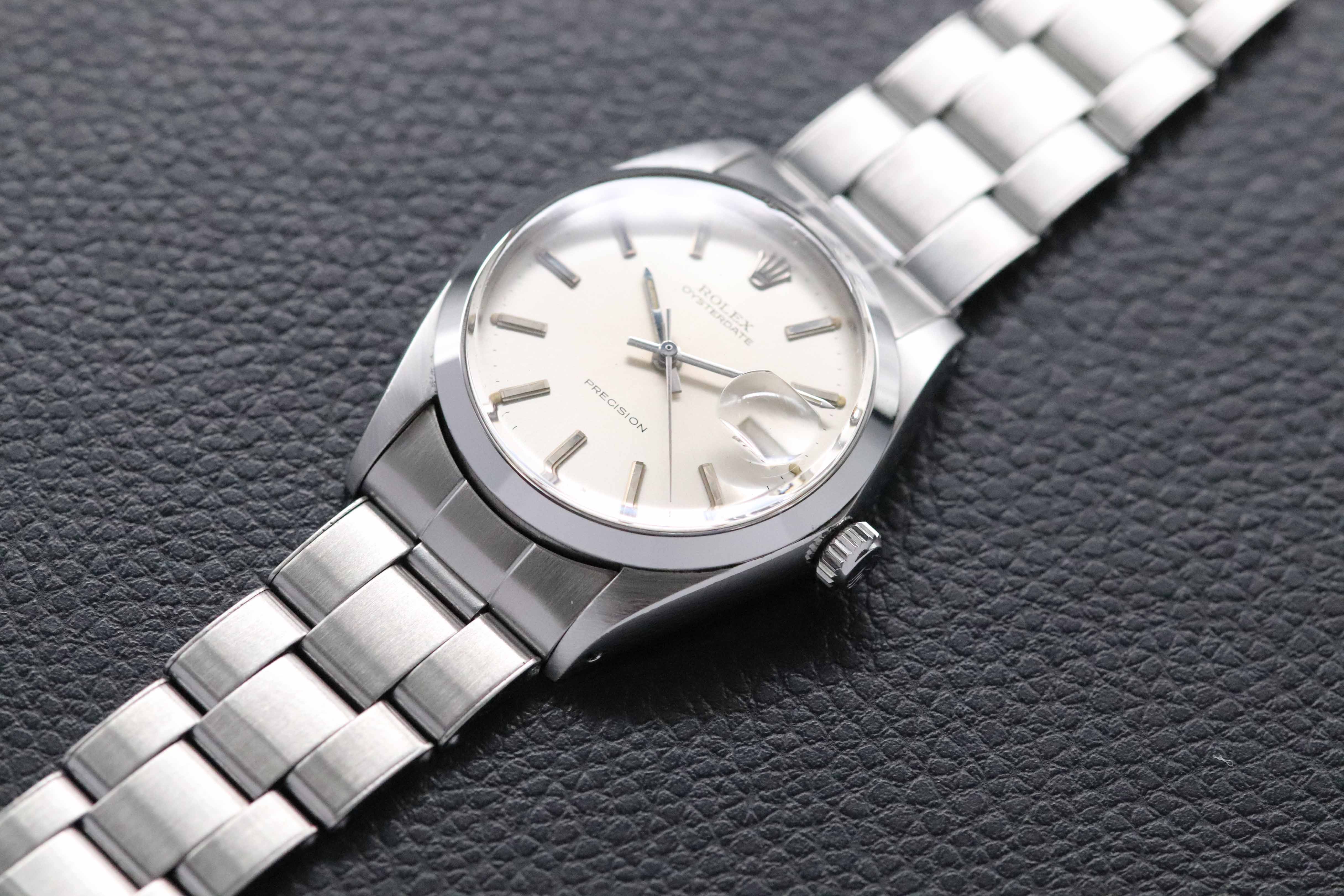 Rolex Oysterdate 6694 Silver Dial 1968
