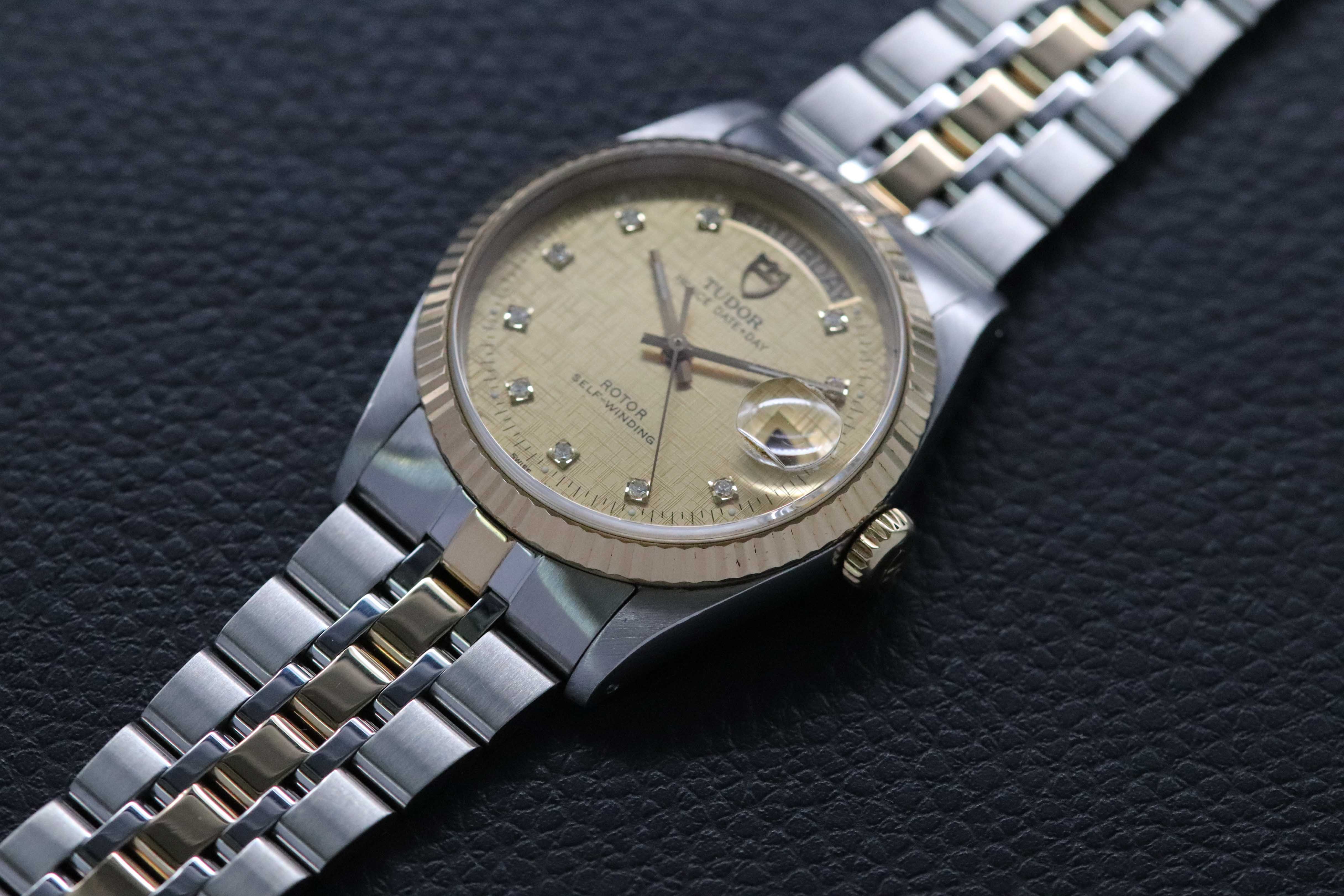 Tudor Prince Date-Day 76213 Gold Dial 2010